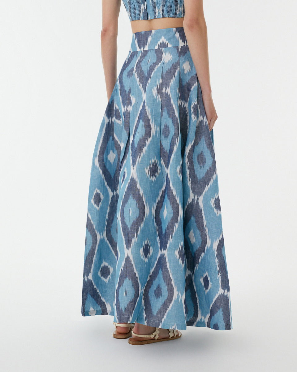Flaminia Skirt in Diamond Ikat