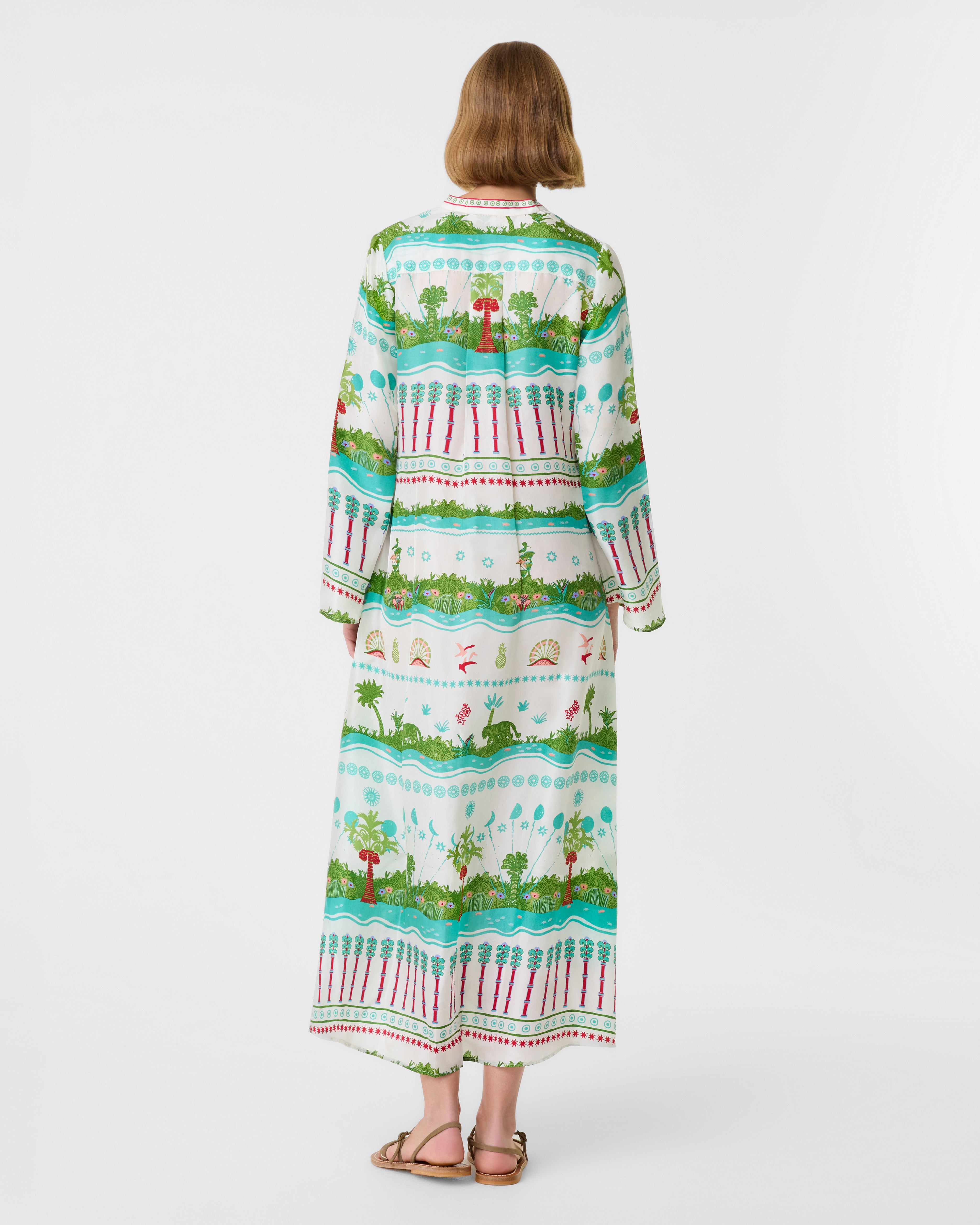 Jenna Caftan in Eden Print