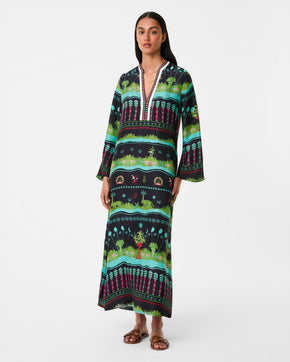 Jenna Caftan in Eden Print