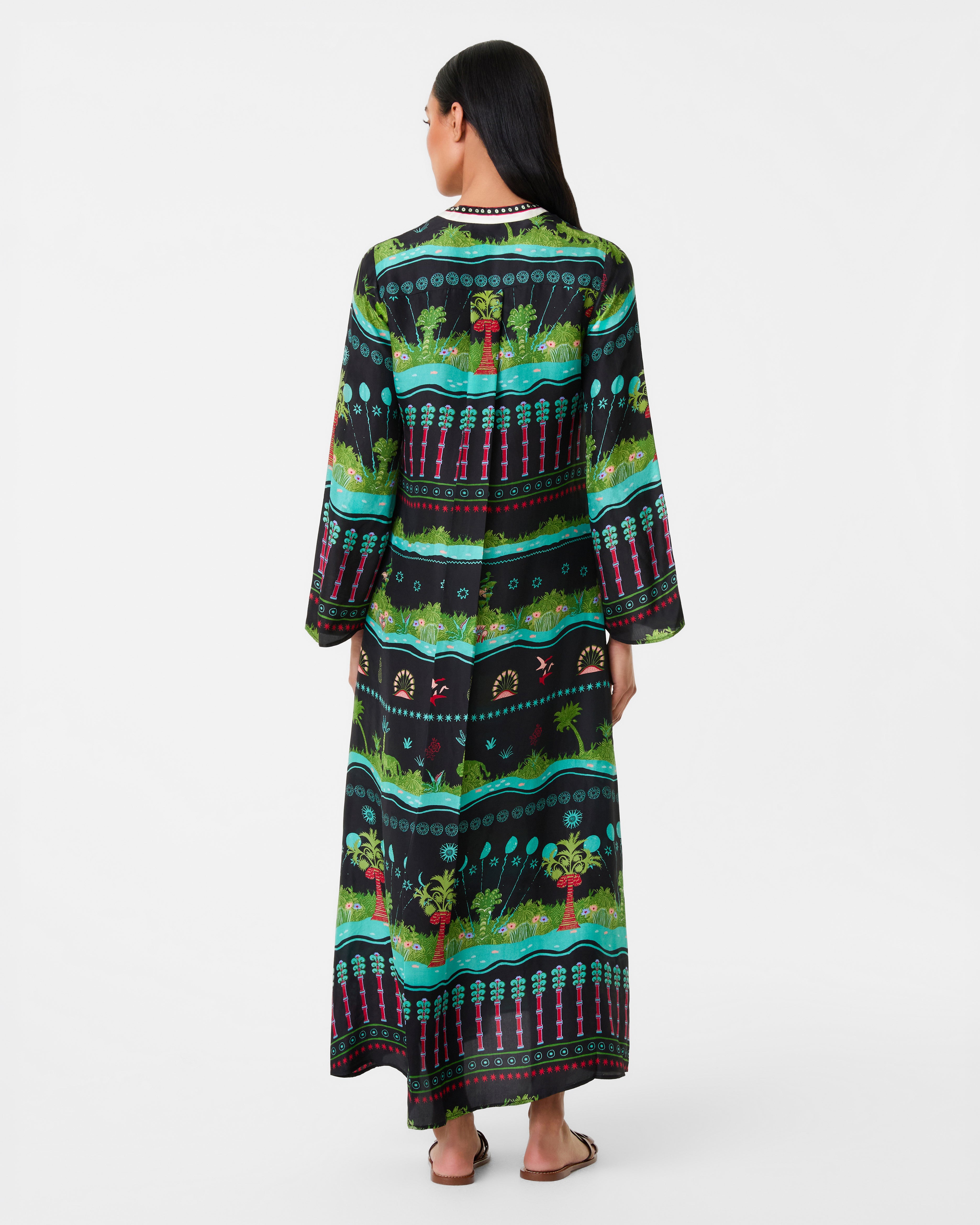 Jenna Caftan in Eden Print