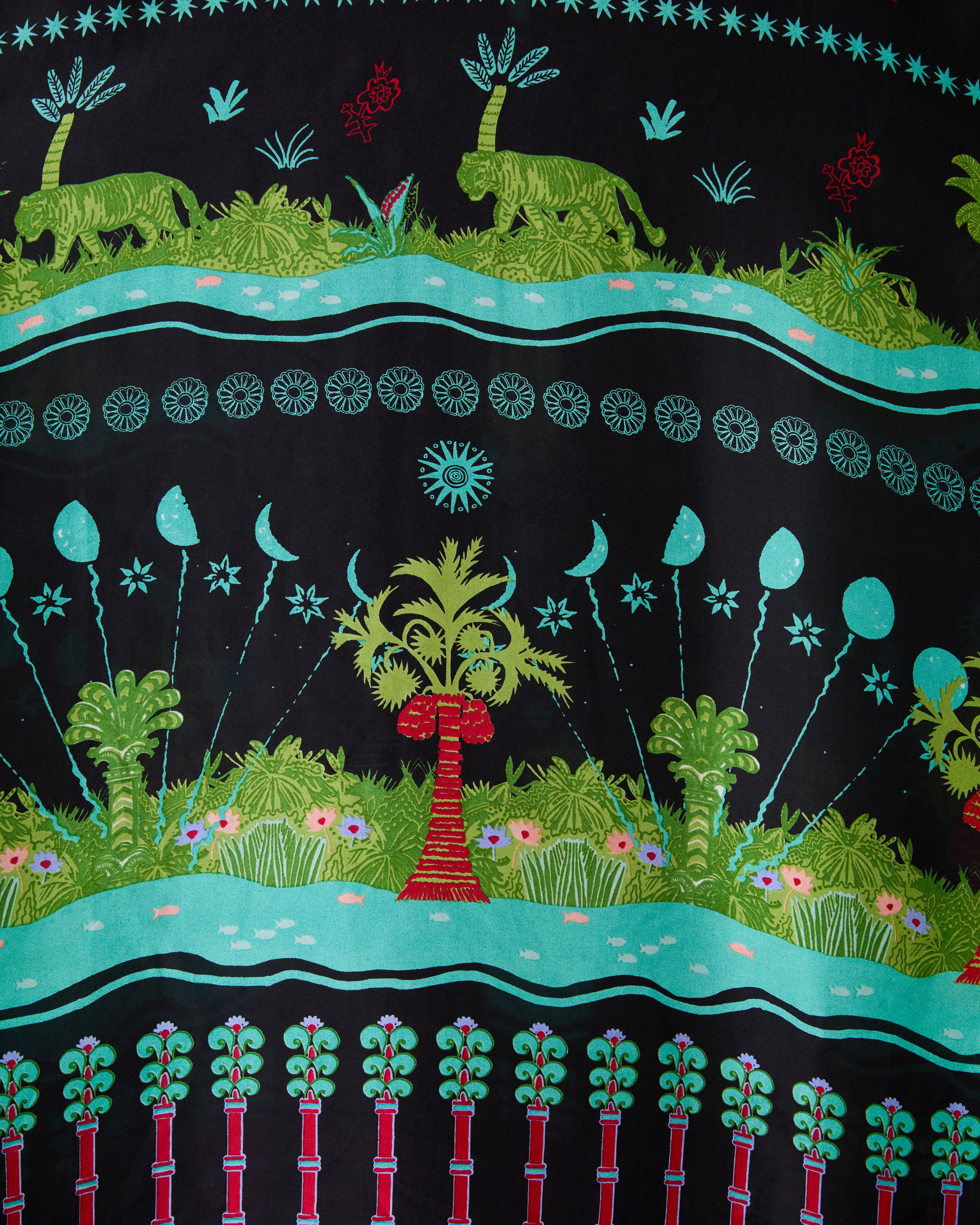 Jenna Caftan in Eden Print