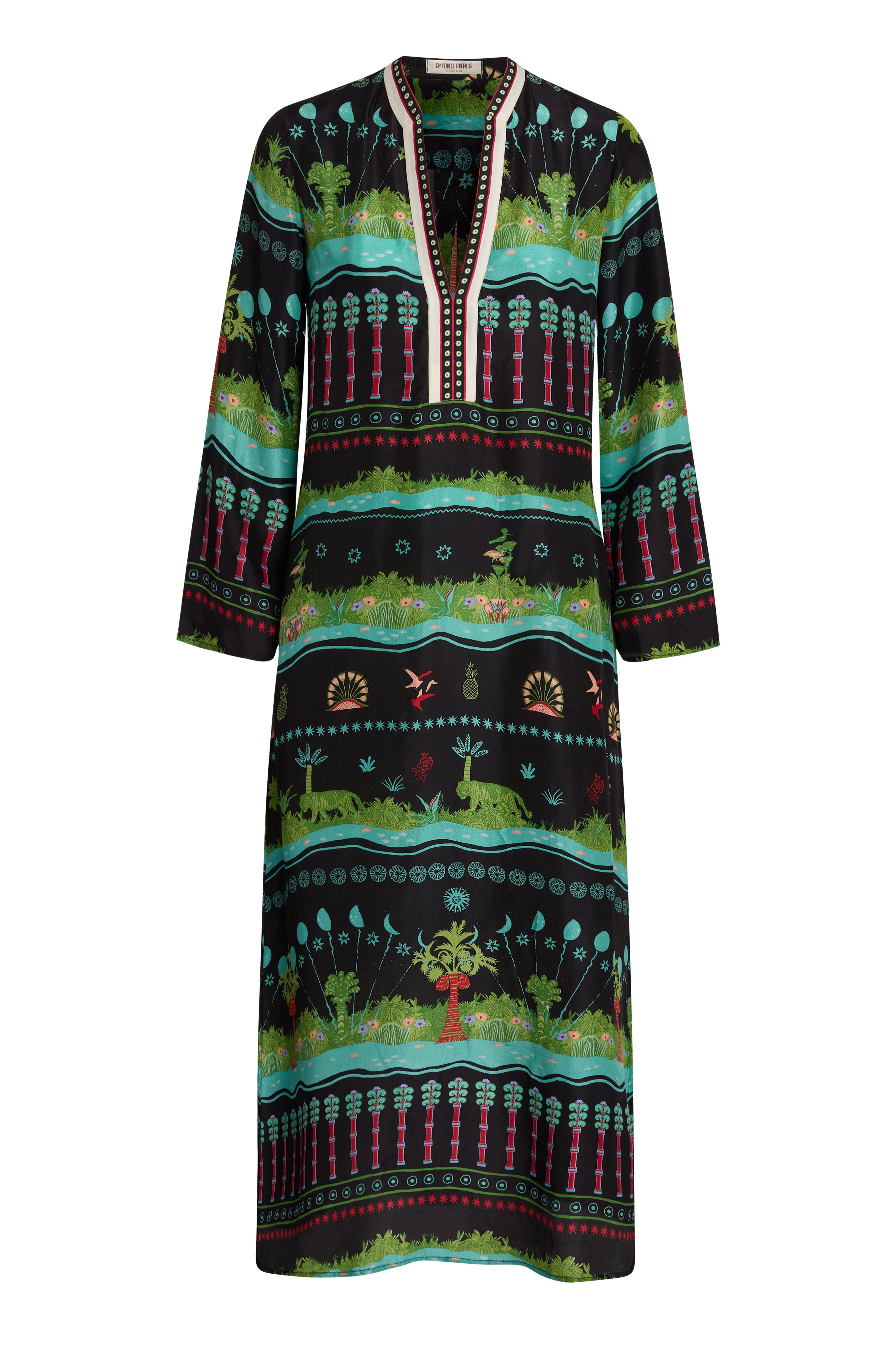 Jenna Caftan in Eden Print