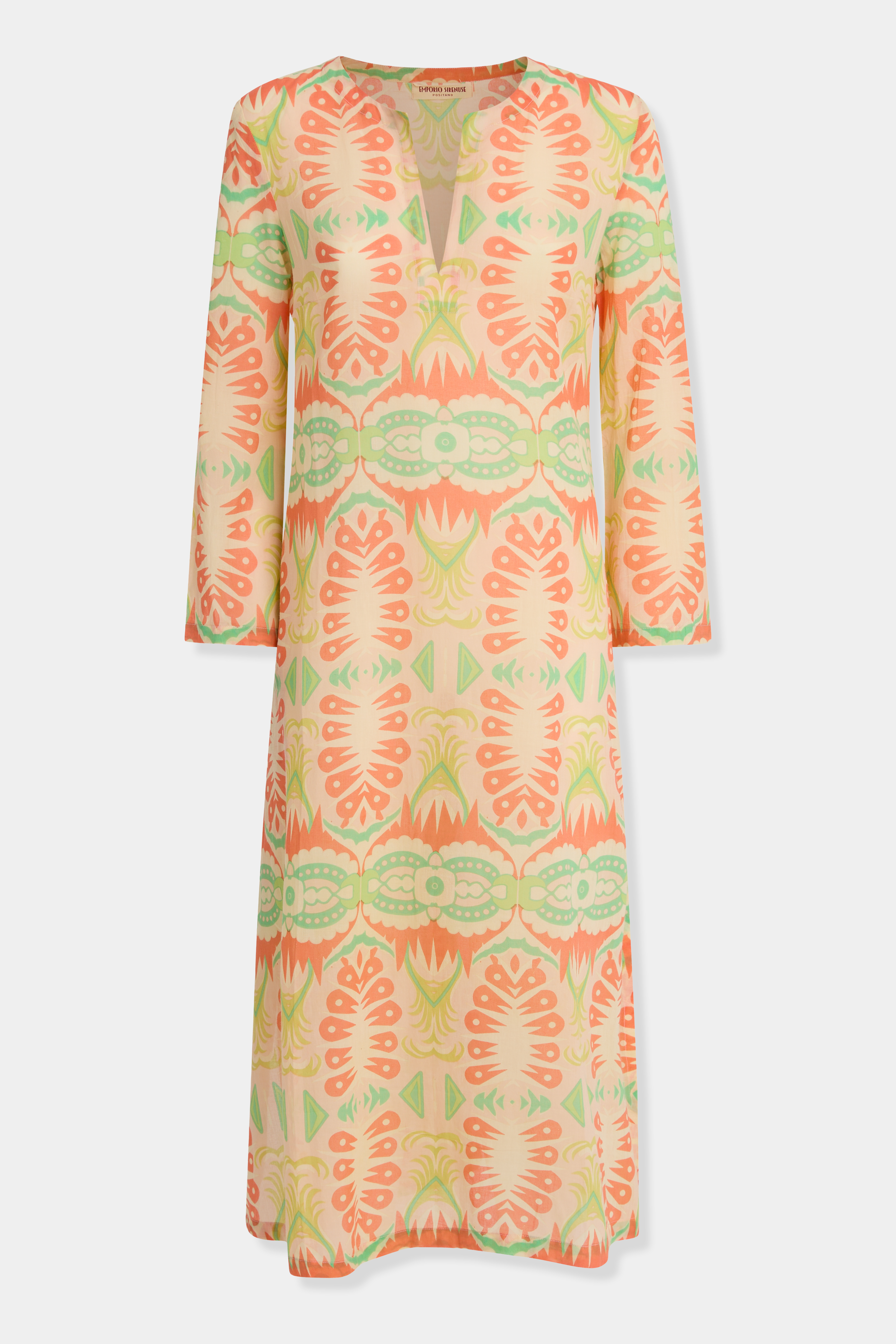 Giada Caftan in Fishtail Print