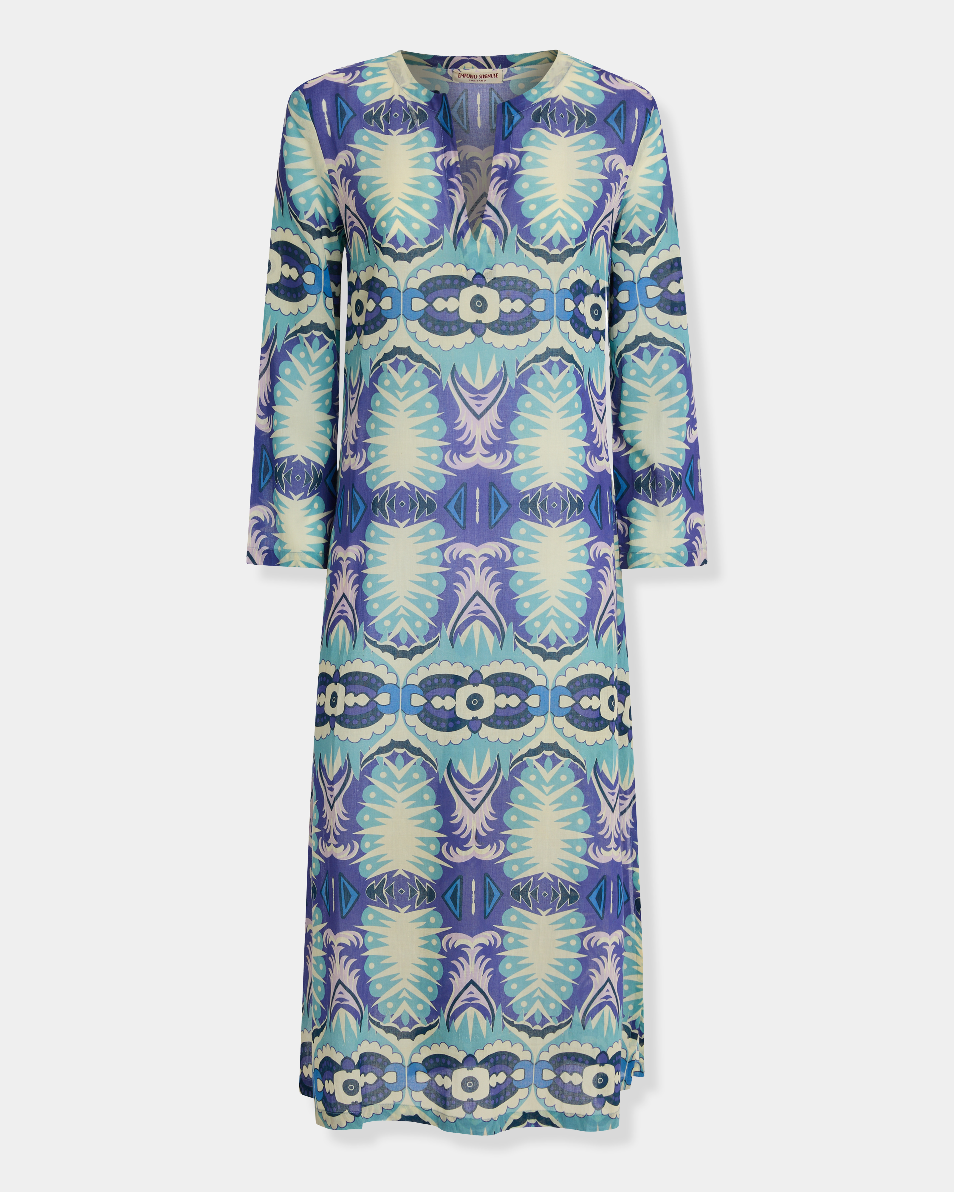 Giada Caftan in Fishtail Print