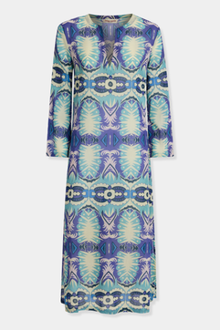 Giada Caftan in Fishtail Print