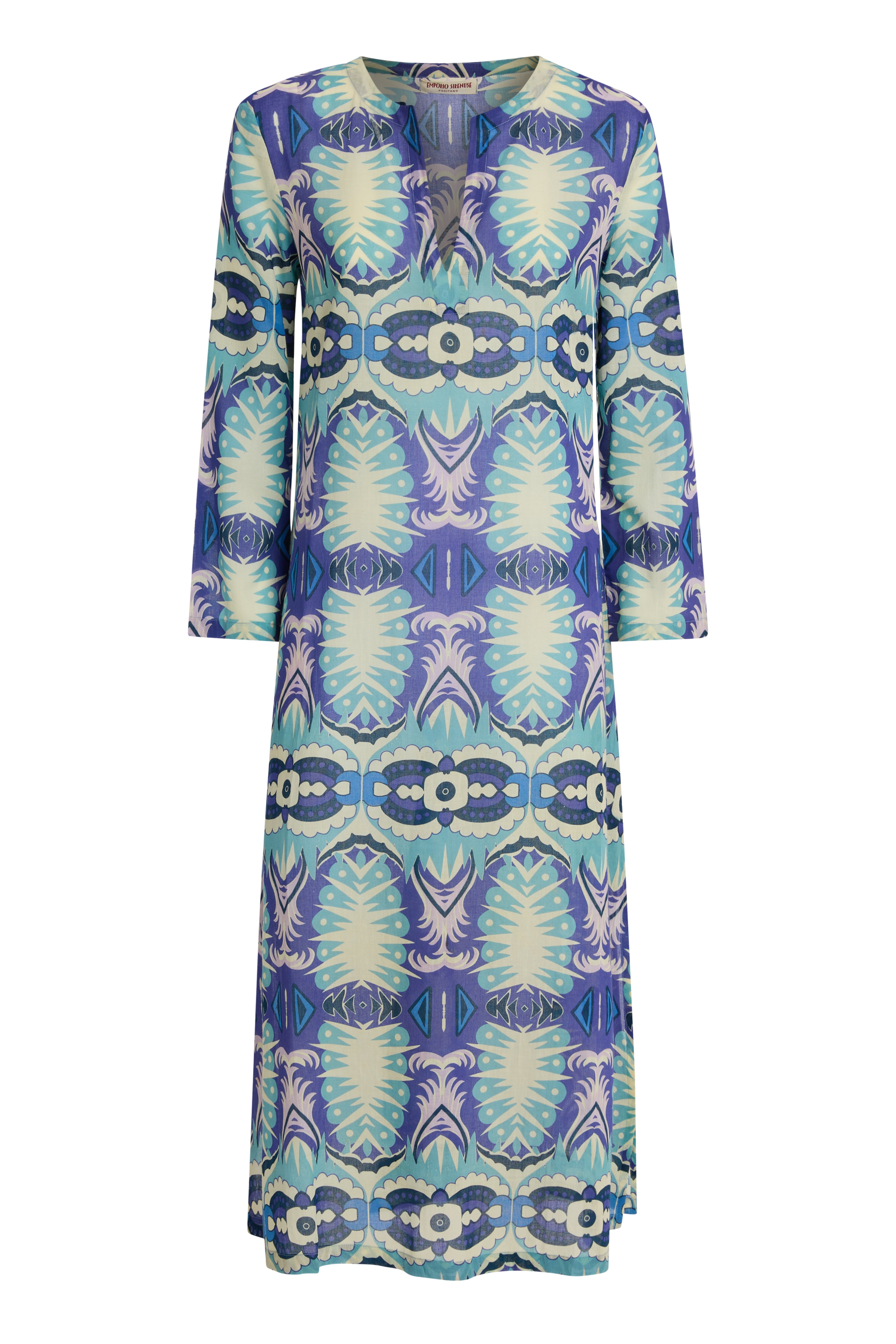 Giada Caftan in Fishtail Print
