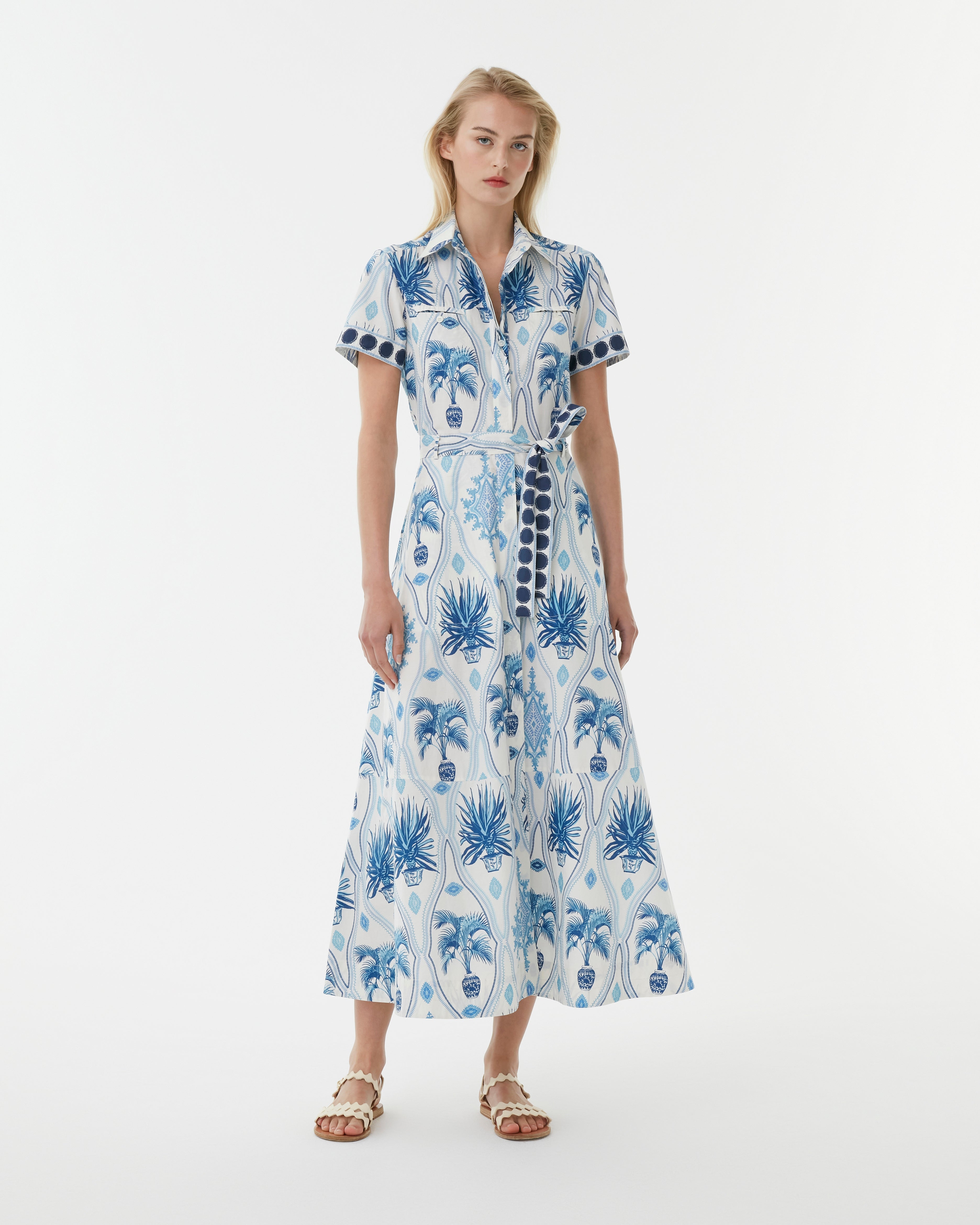 Giselle Dress in Garden Mesh Print