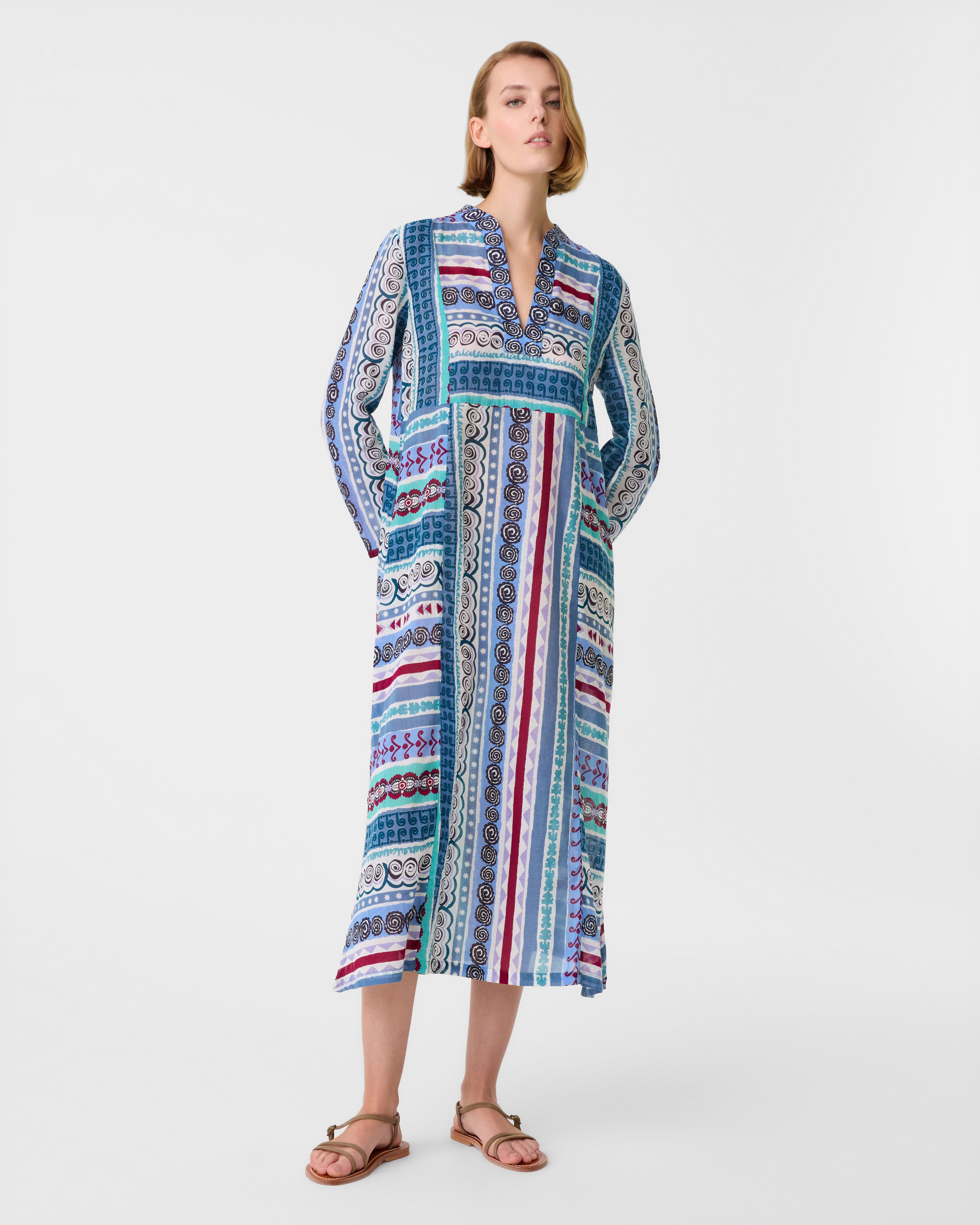 Giada Caftan in Astral Print