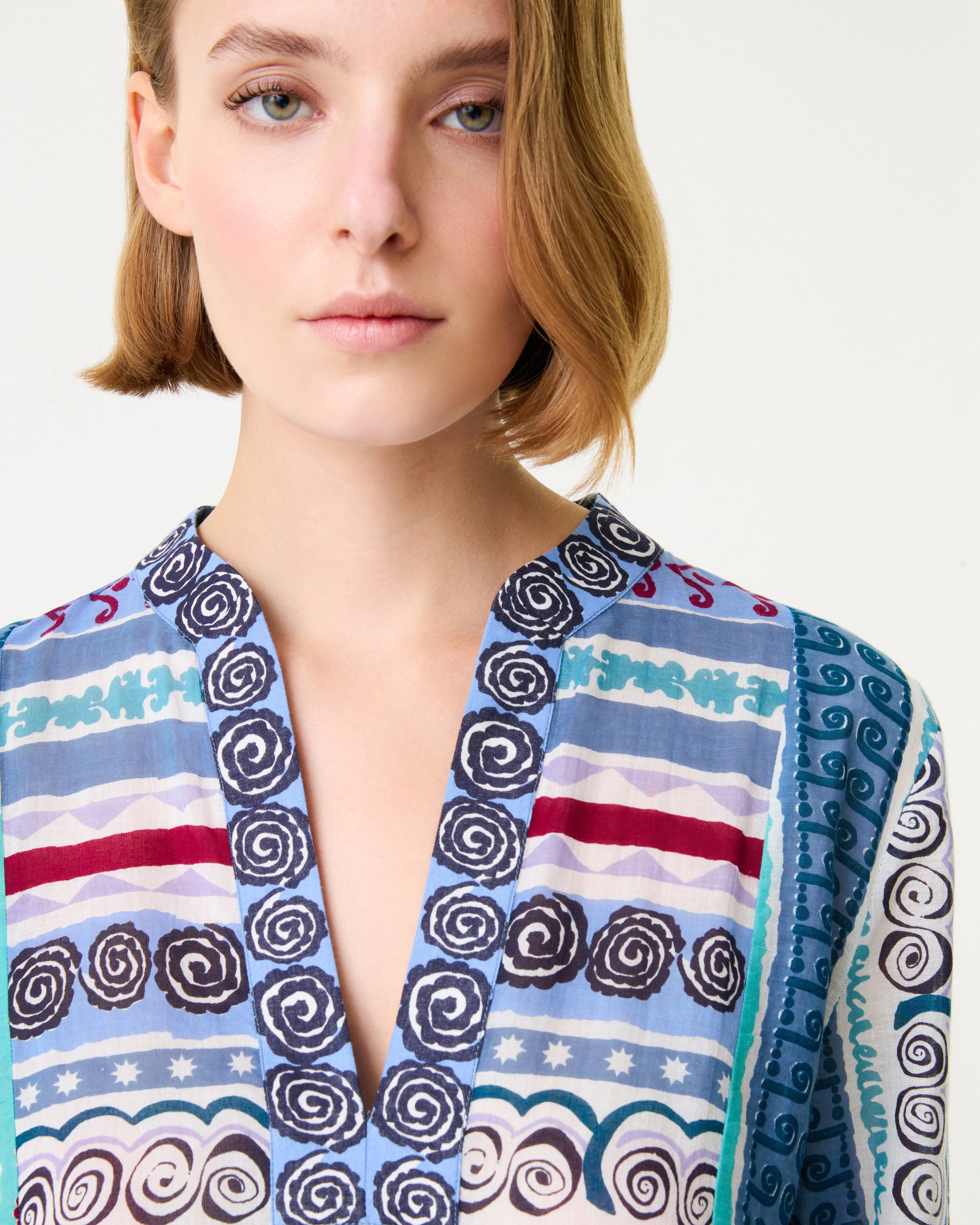 Giada Caftan in Astral Print