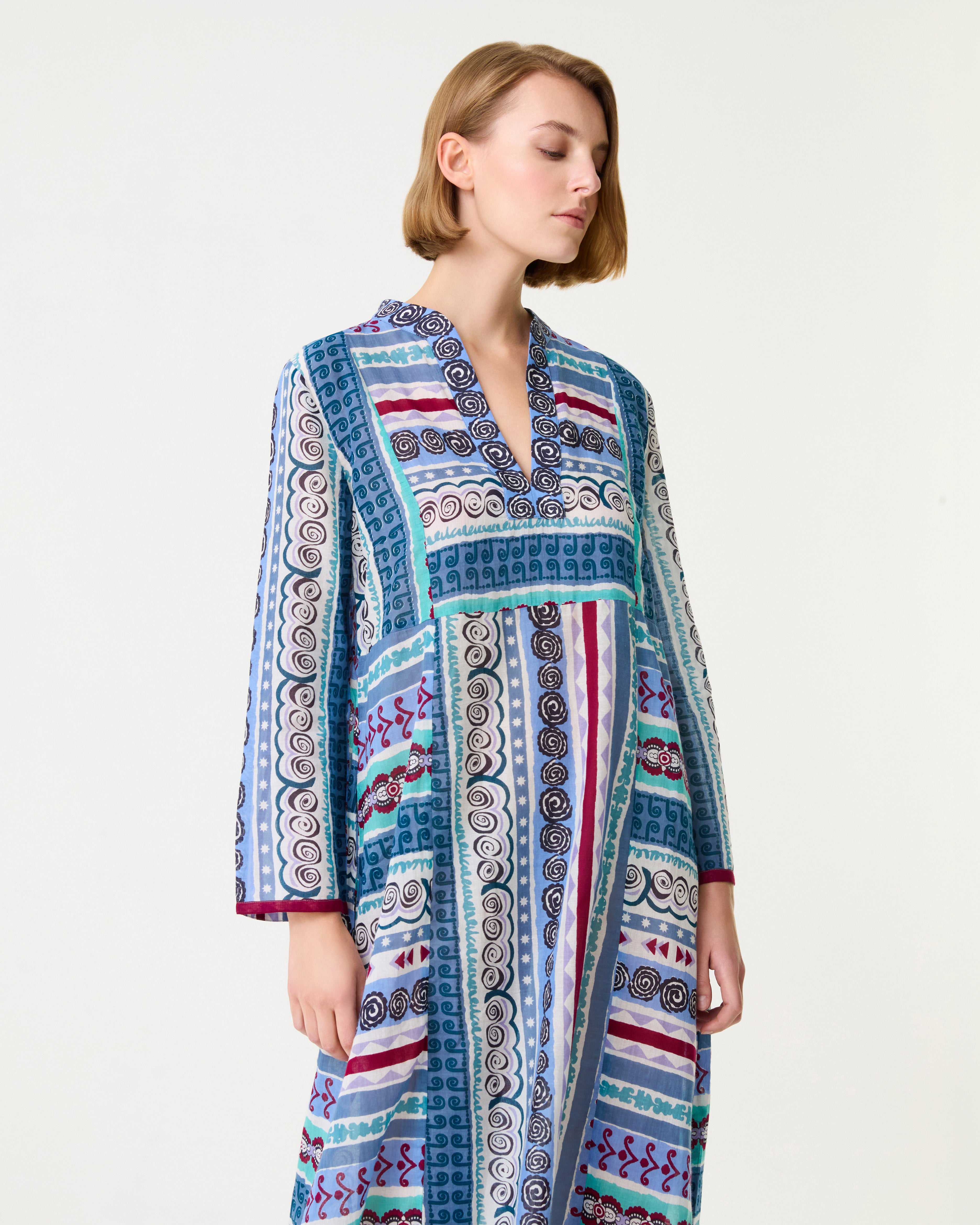 Giada Caftan in Astral Print