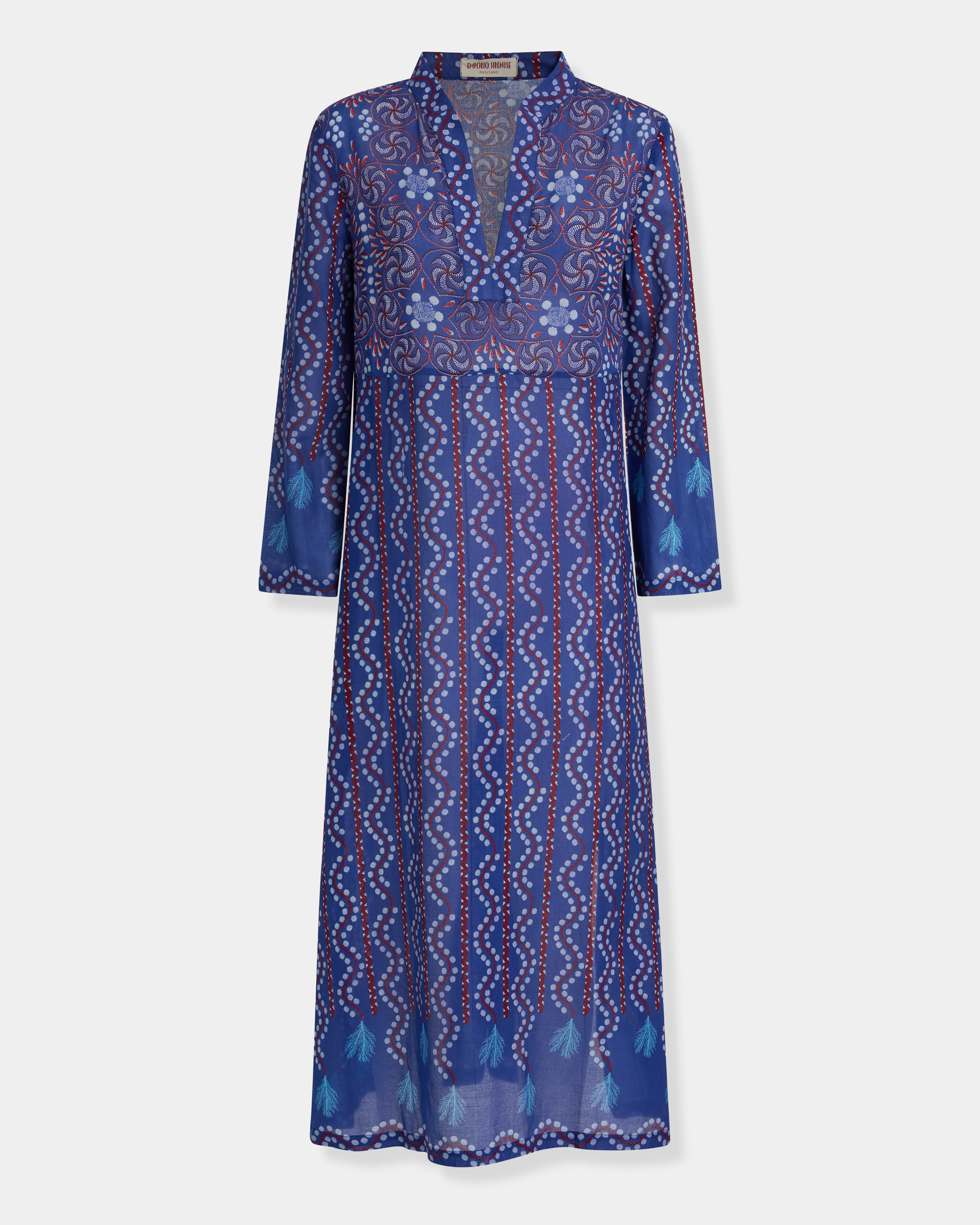 Giada Caftan in Kantha Print