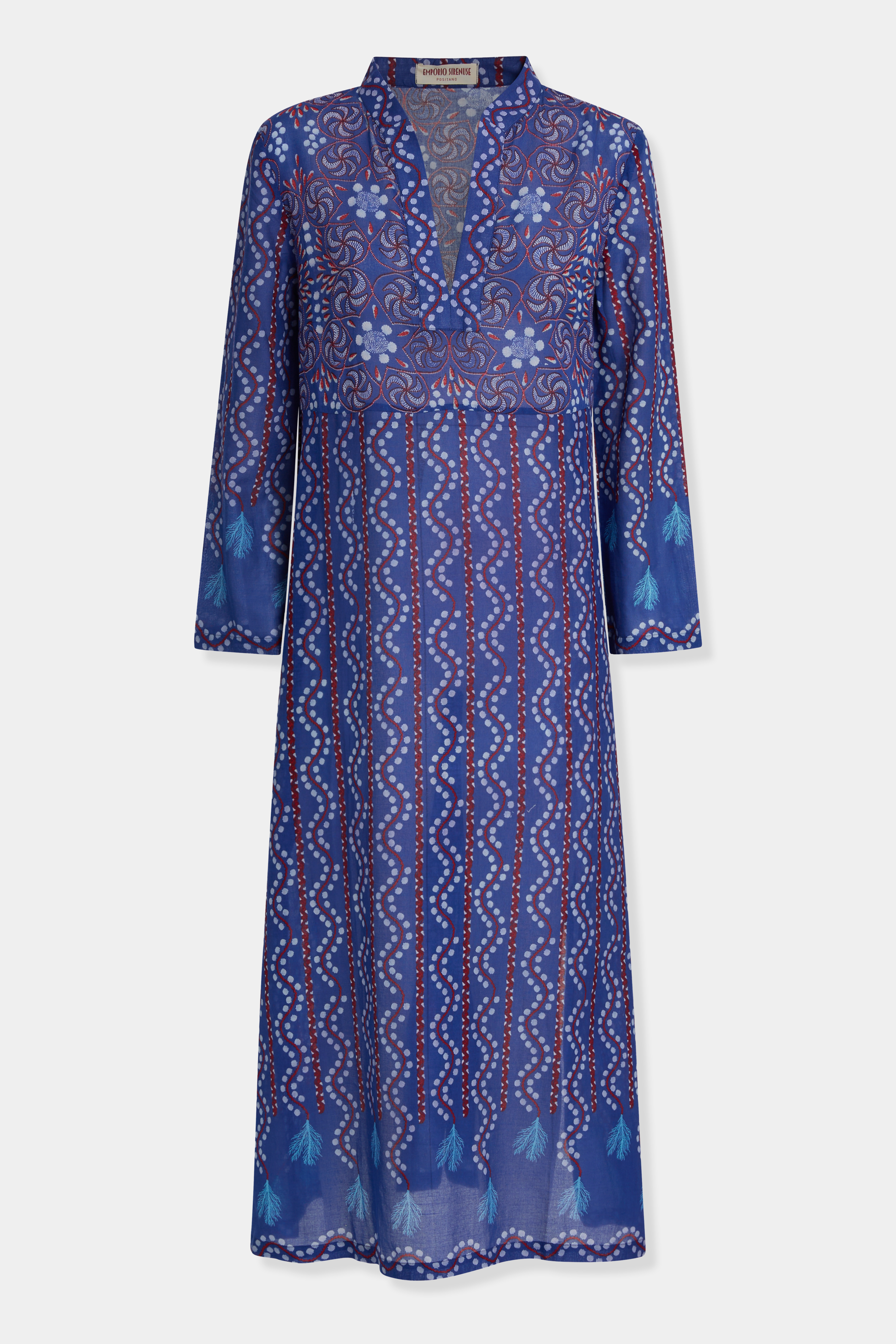 Giada Caftan in Kantha Print