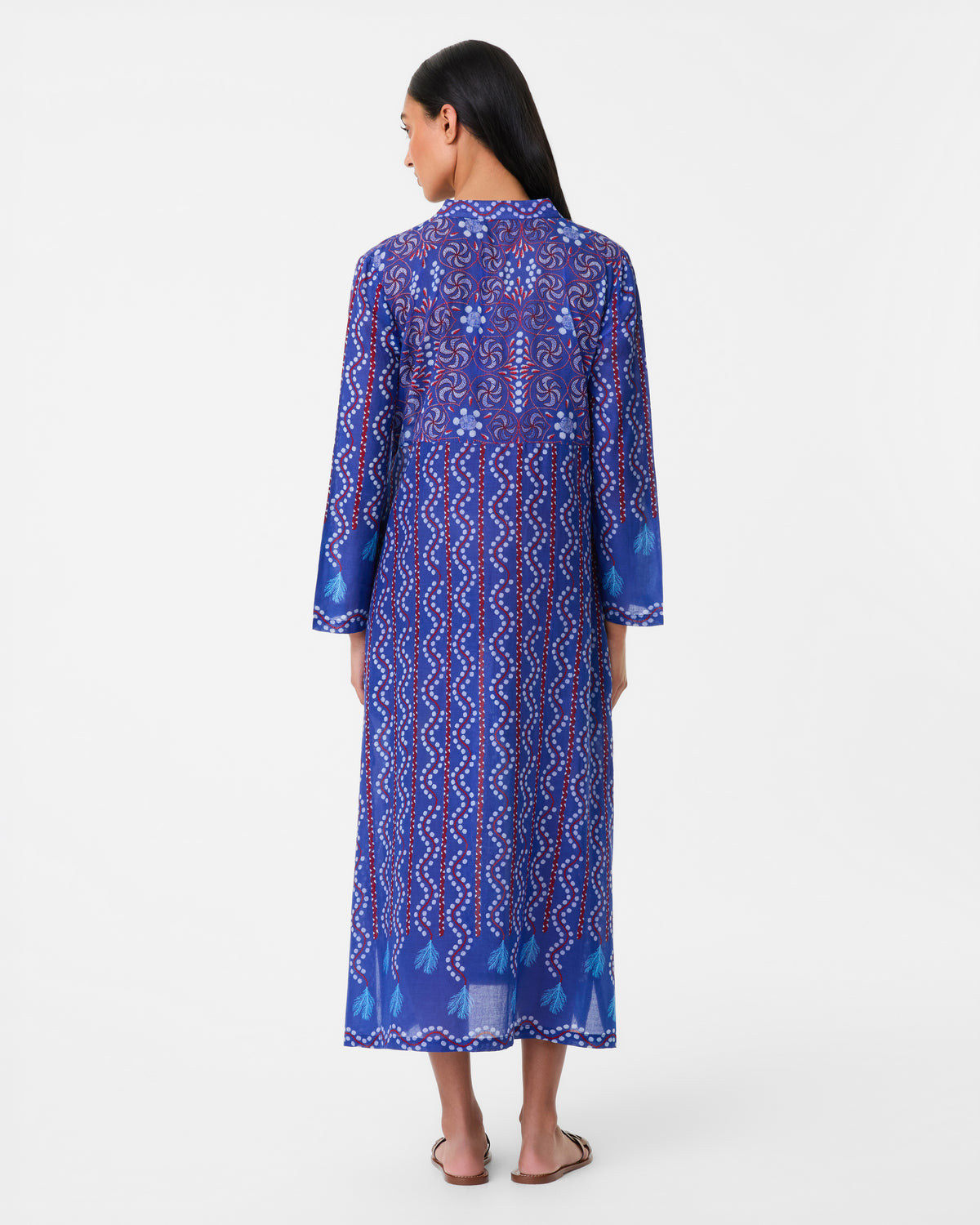 Giada Caftan in Kantha Print