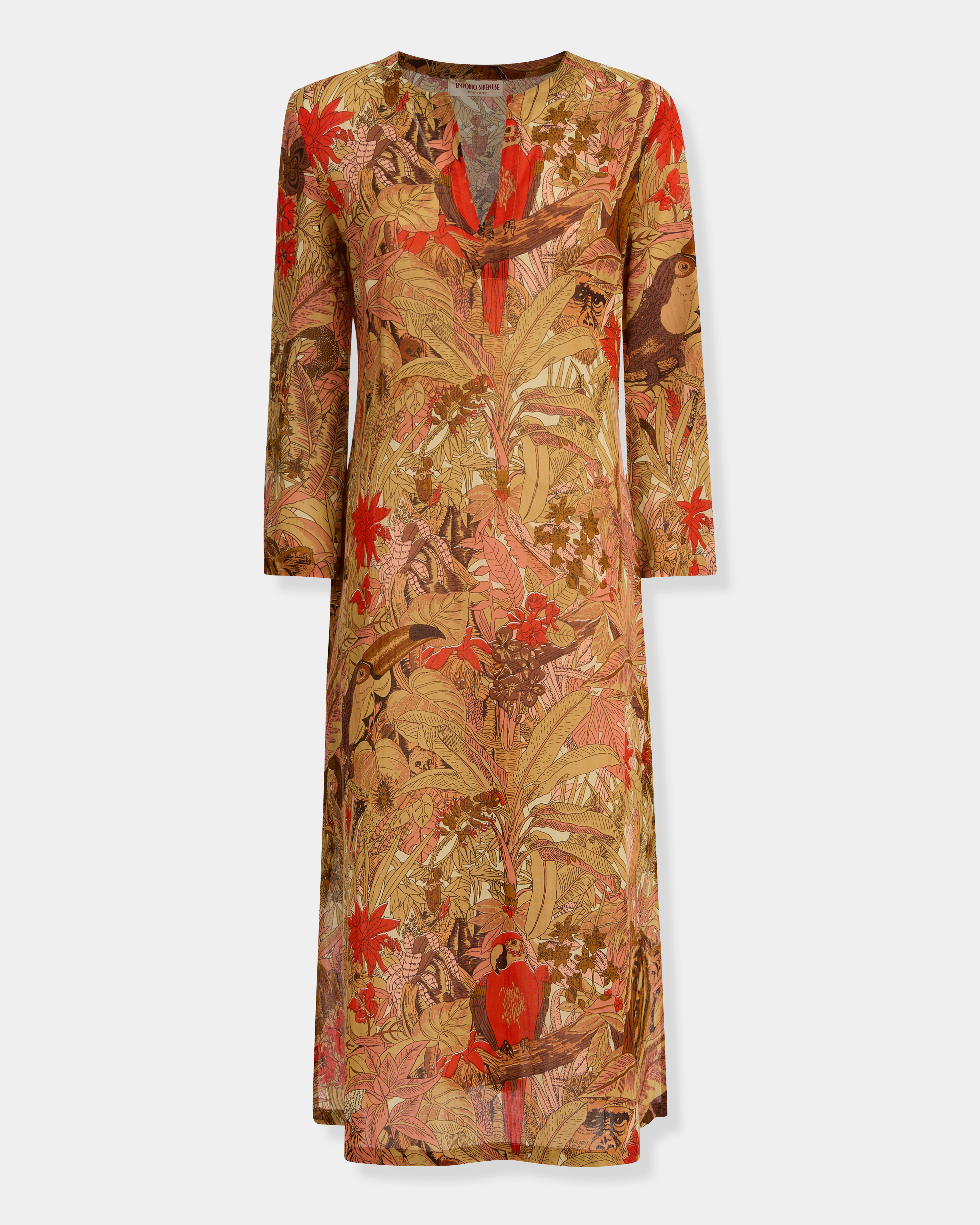 Giada Caftan in Jungle Print