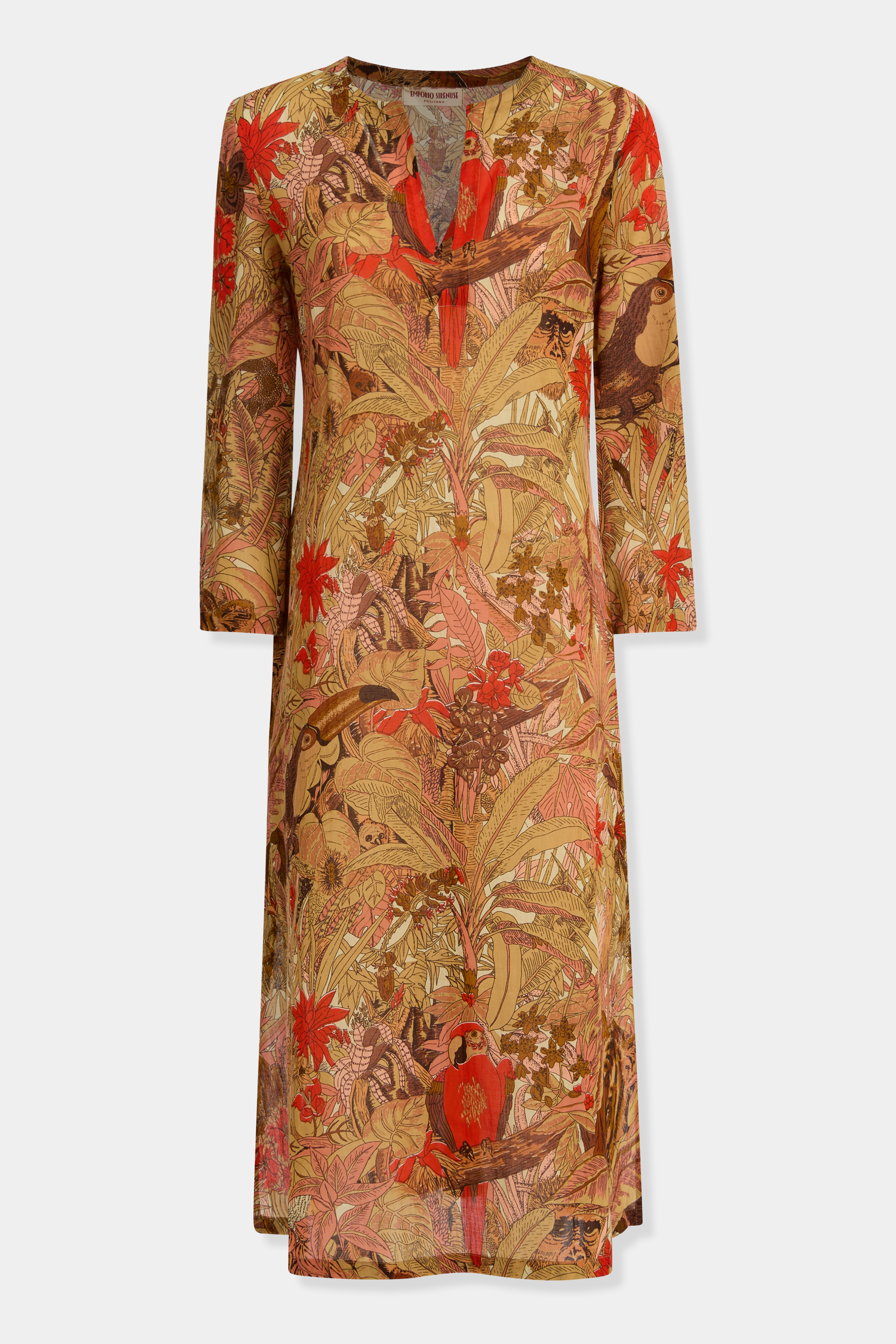 Giada Caftan in Jungle Print