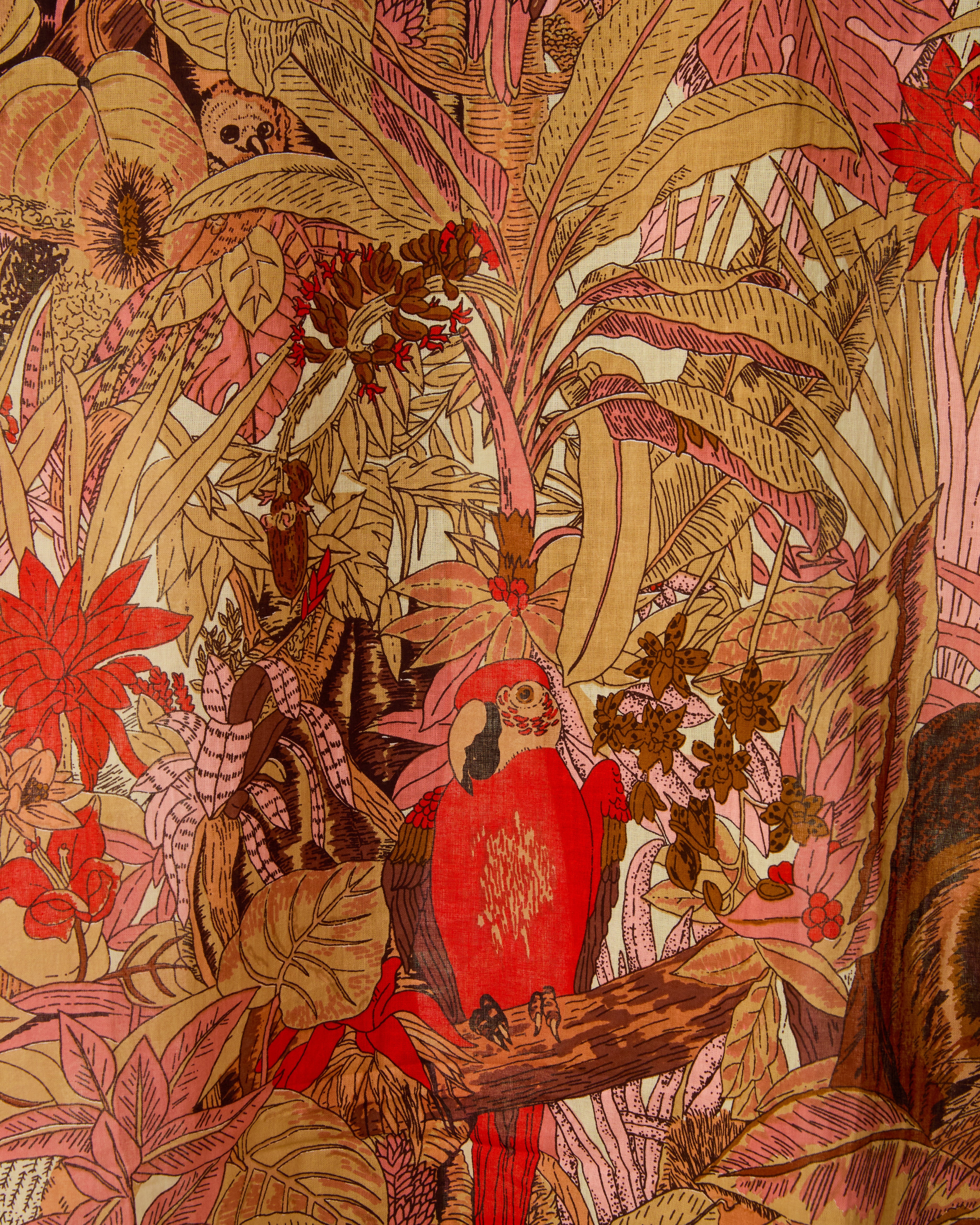 Giada Caftan in Jungle Print