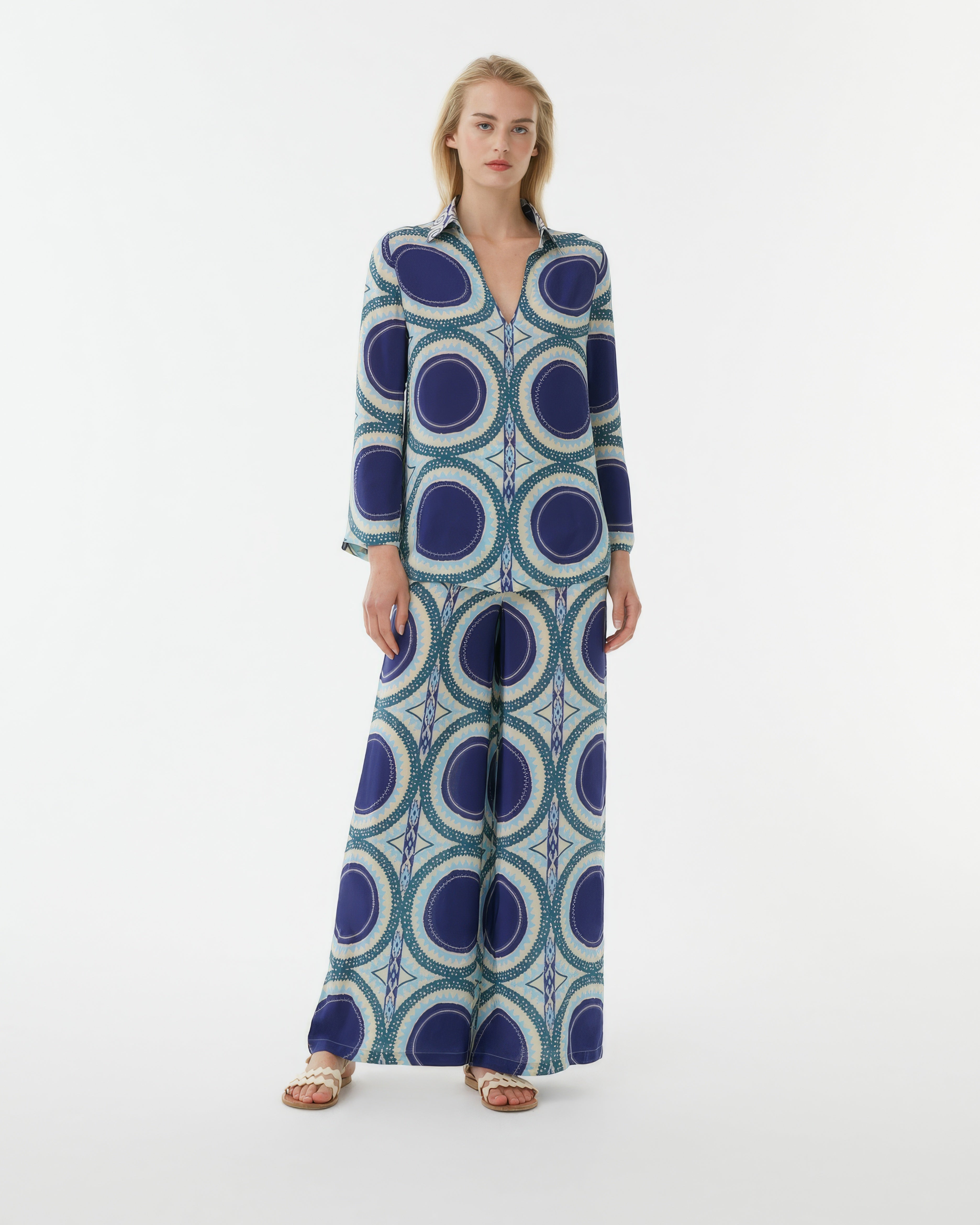 Stephan Trousers in Solaris Print