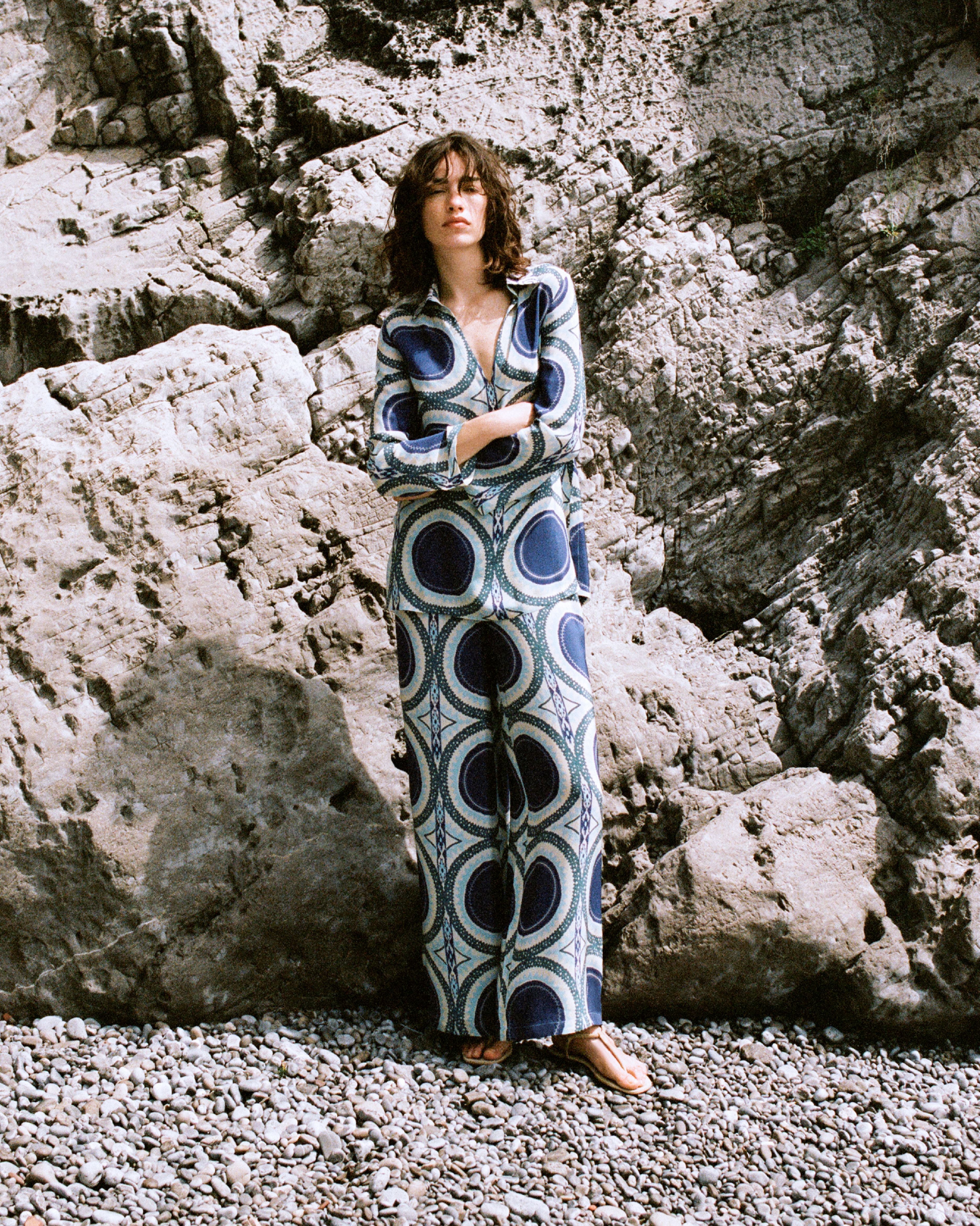 Stephan Trousers in Solaris Print