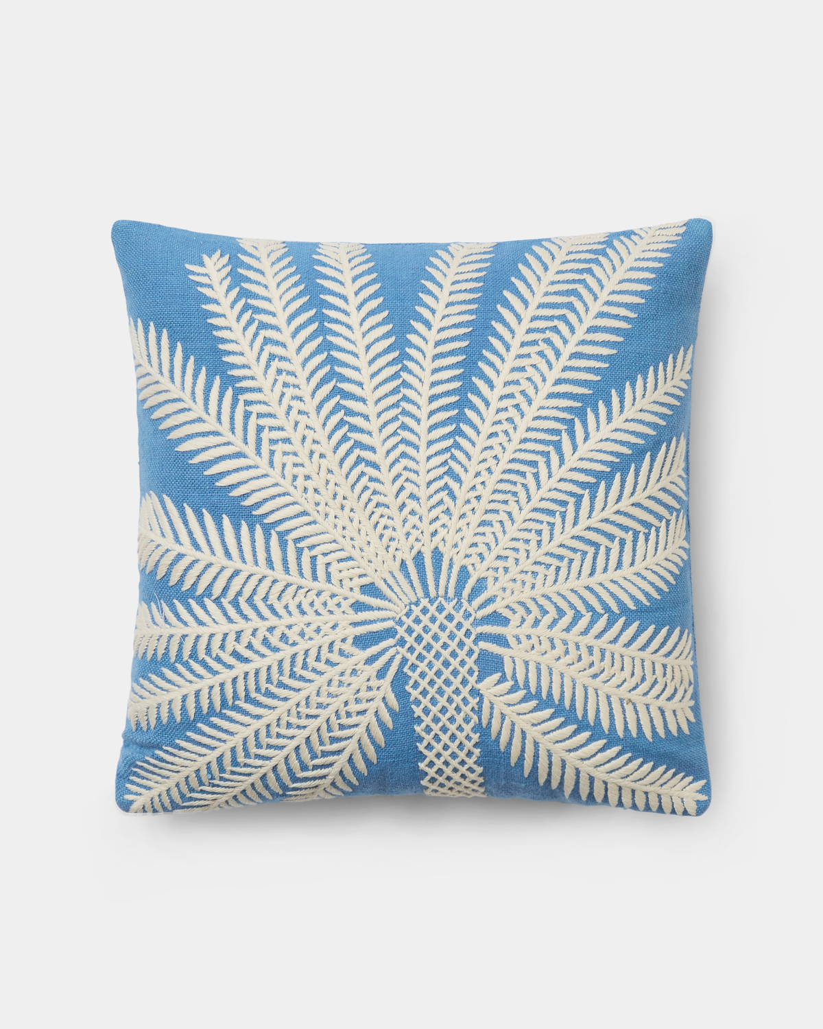 Palm Embroidered Cushion Cover