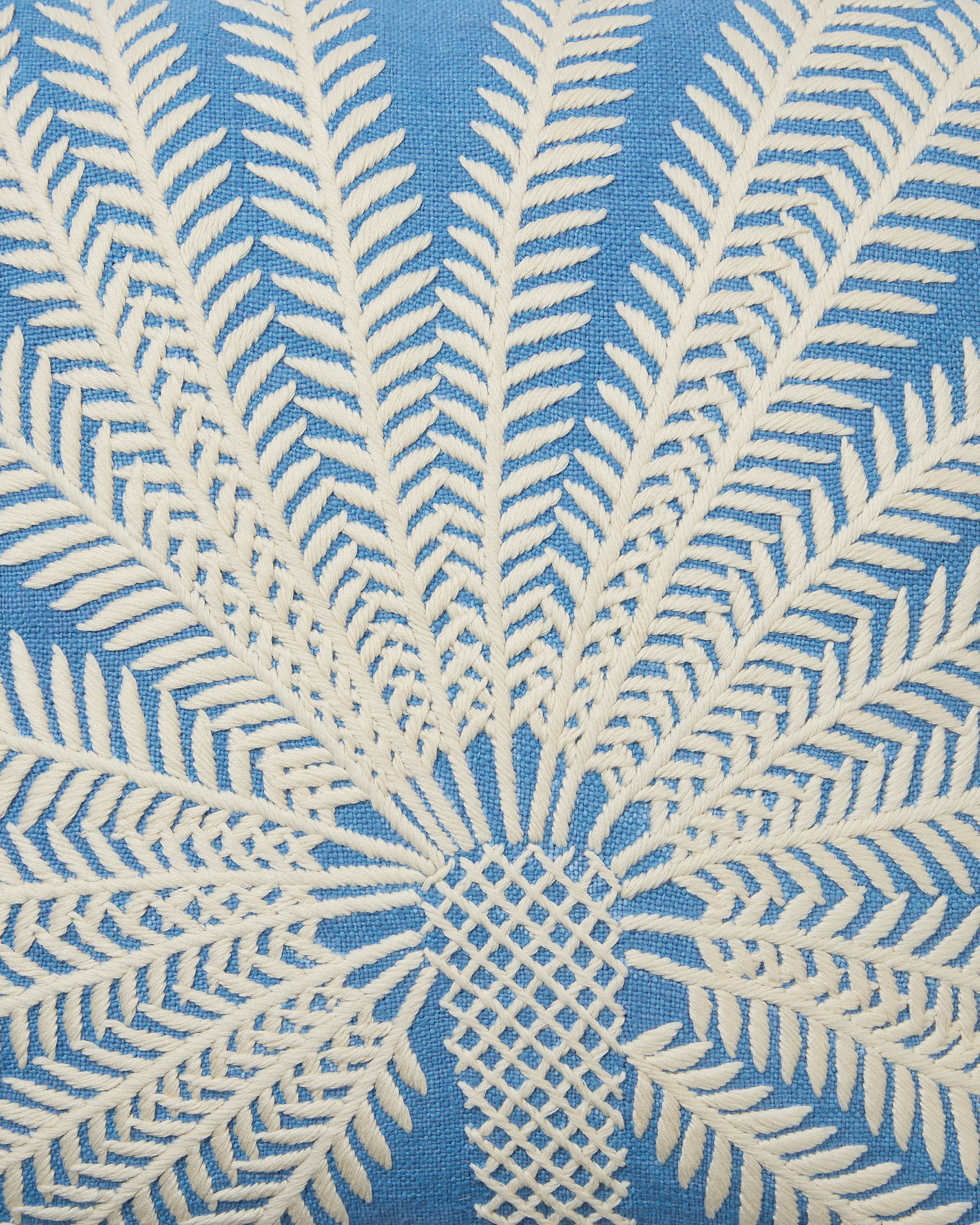 Palm Embroidered Cushion Cover