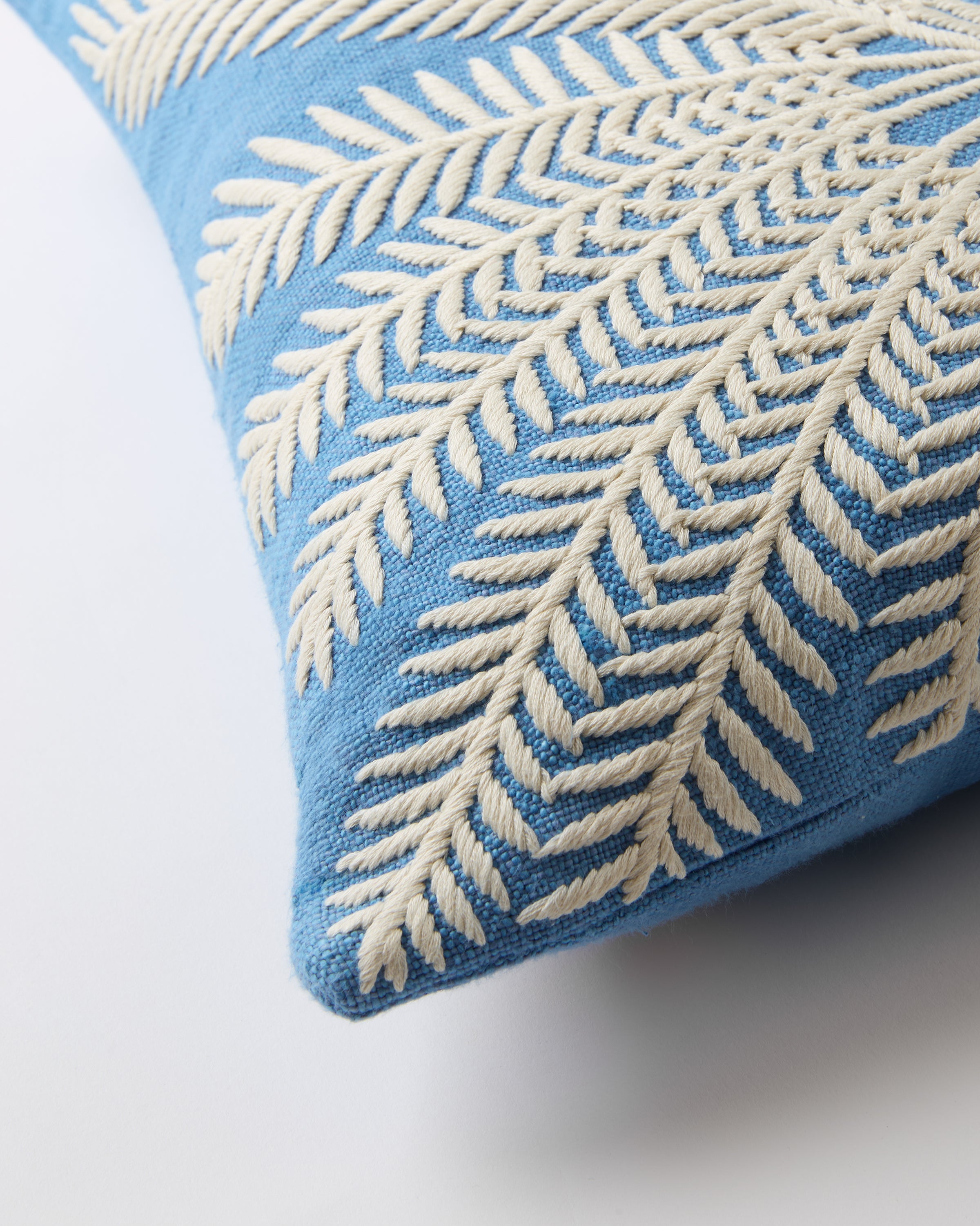 Palm Embroidered Cushion Cover