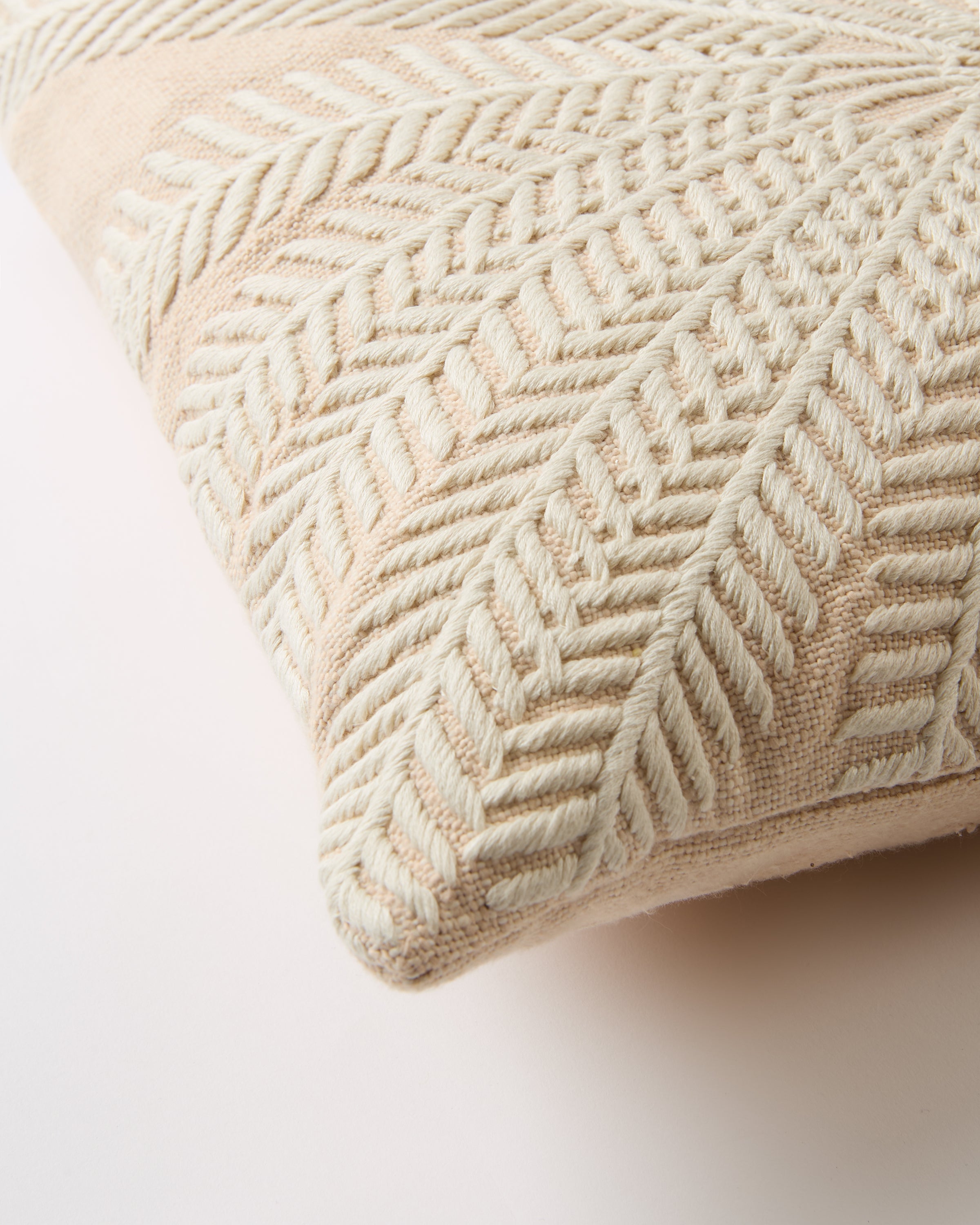 Palm Embroidered Cushion Cover
