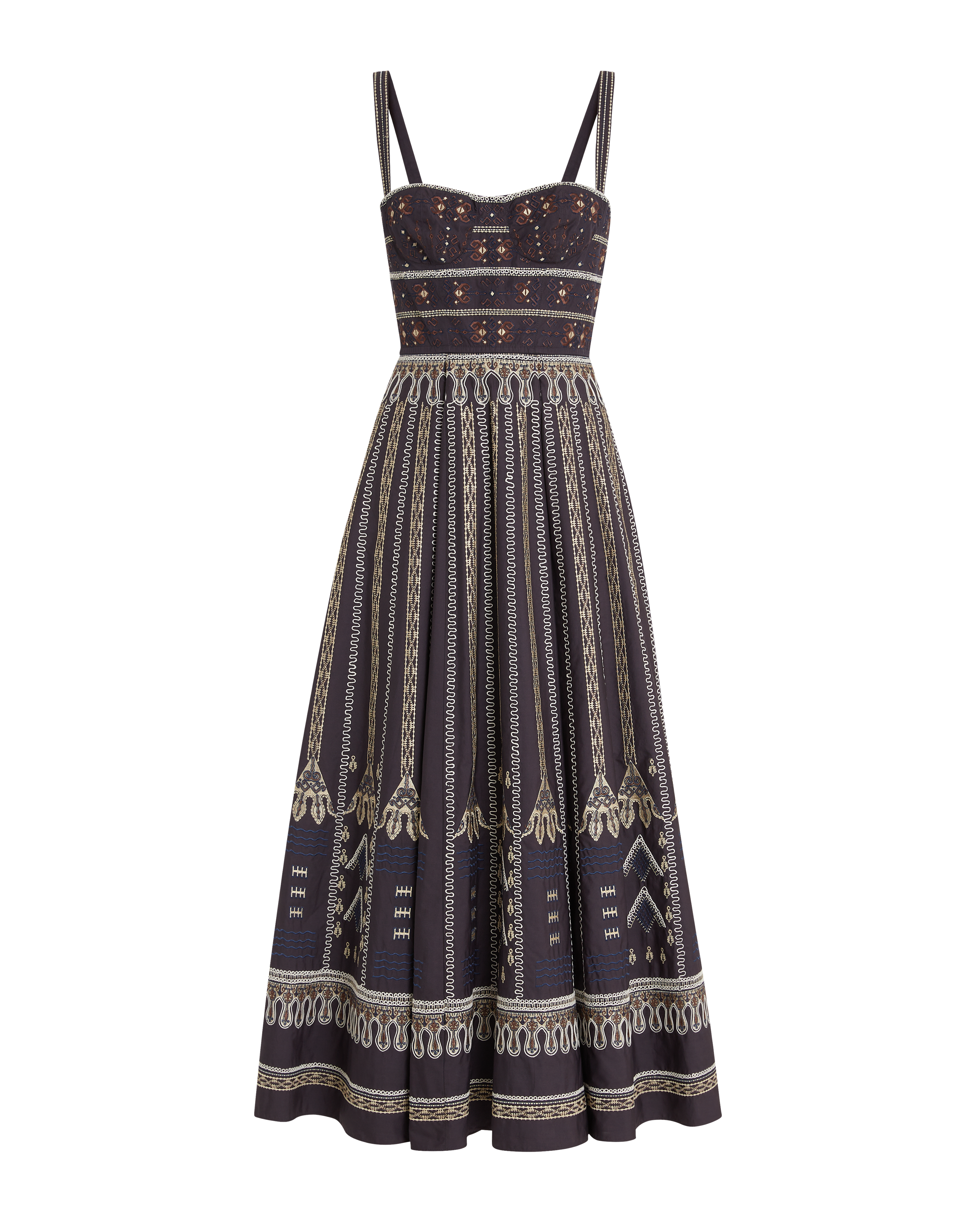 Elida Dress with Calliope Embroidery