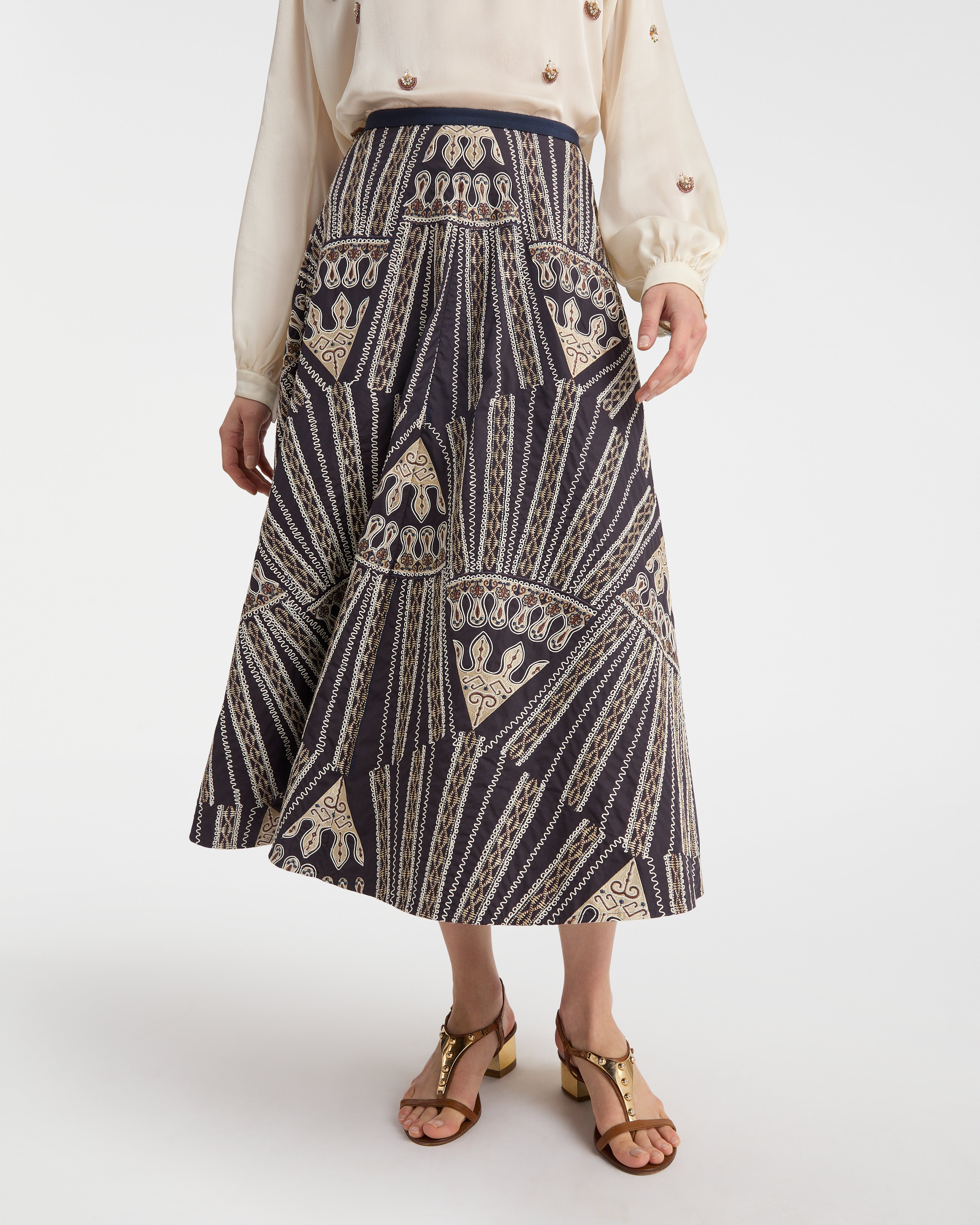 Tasha Skirt with Calliope Embroidery