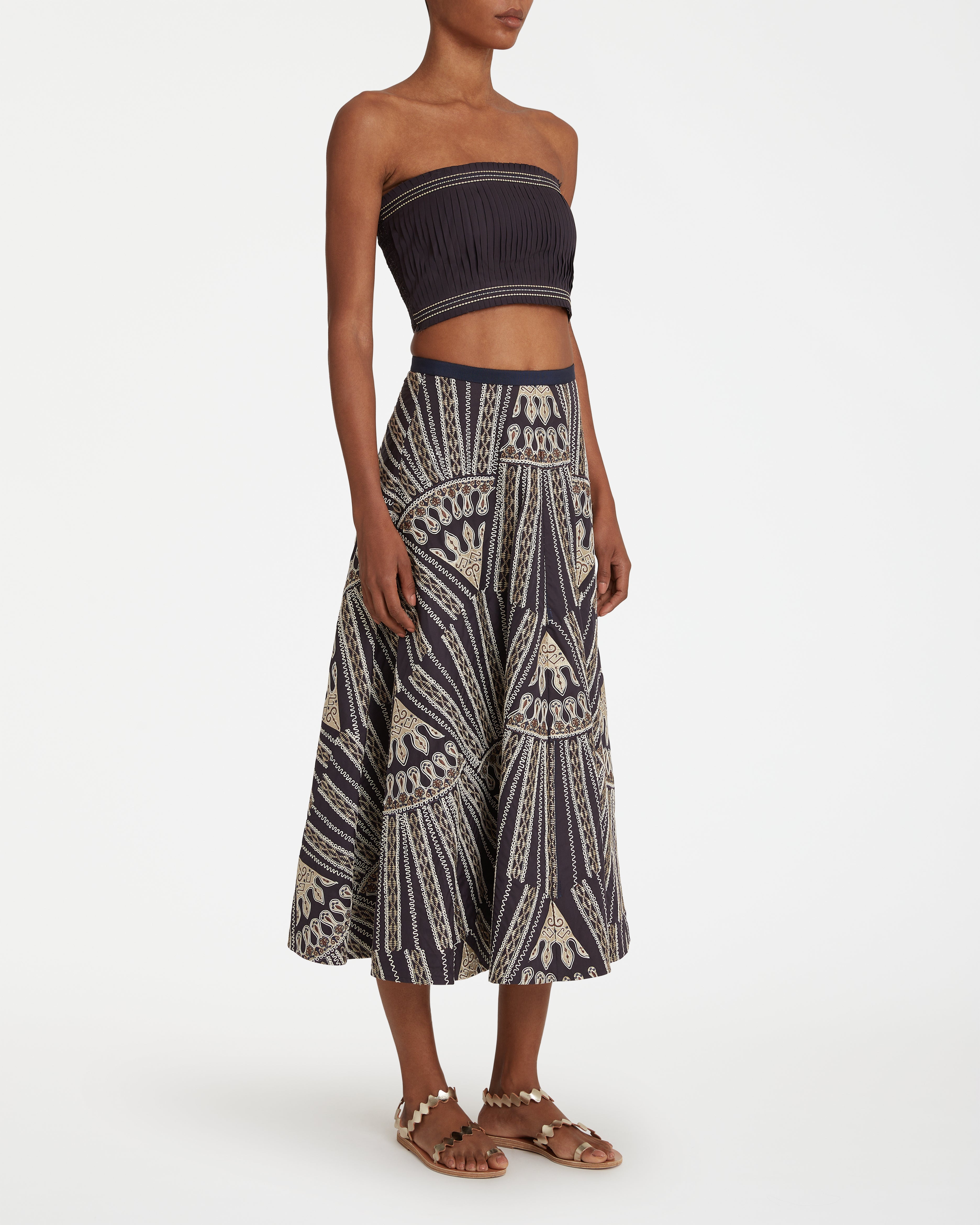 Tasha Skirt with Calliope Embroidery