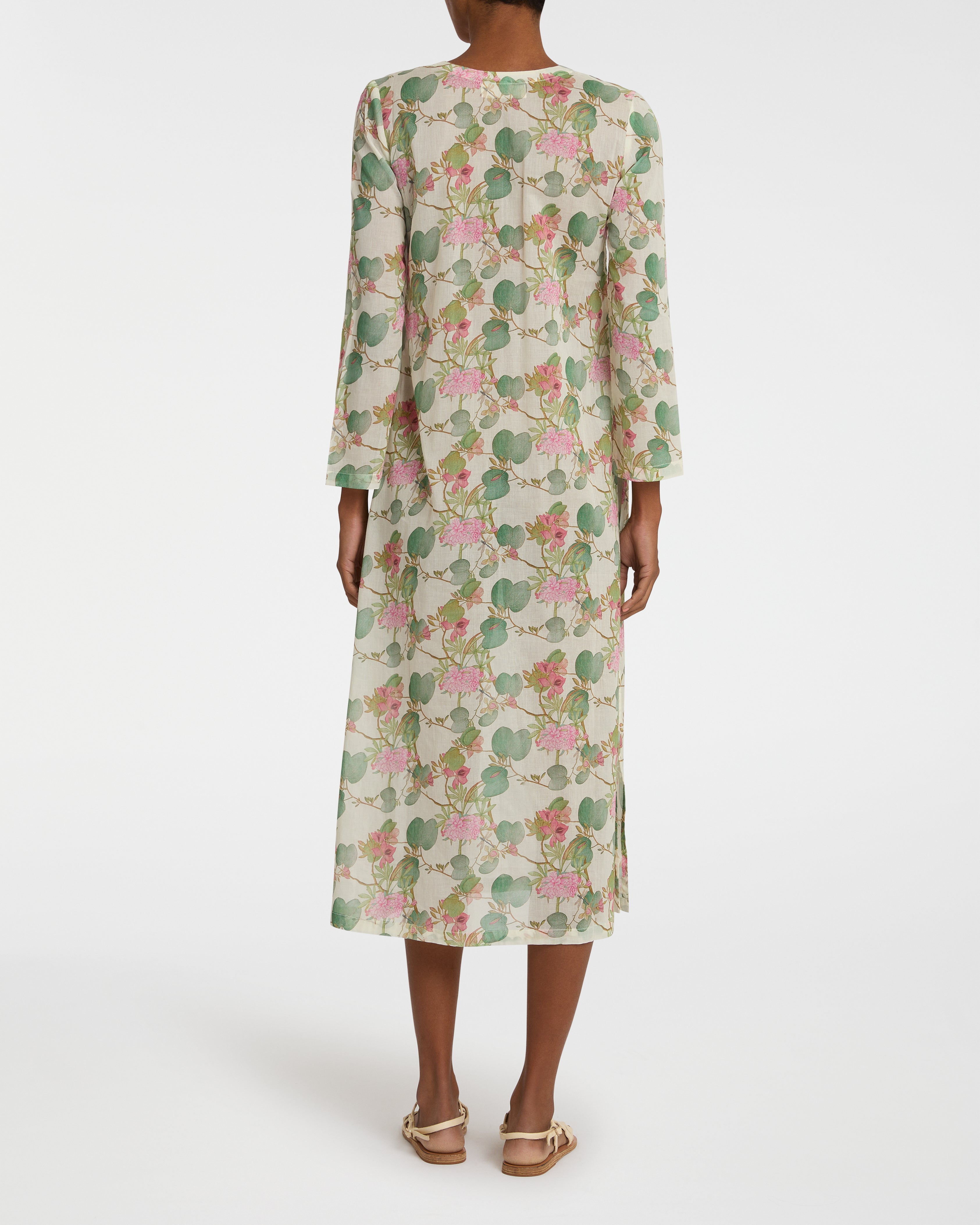 Giada Caftan in Dragonfly Print