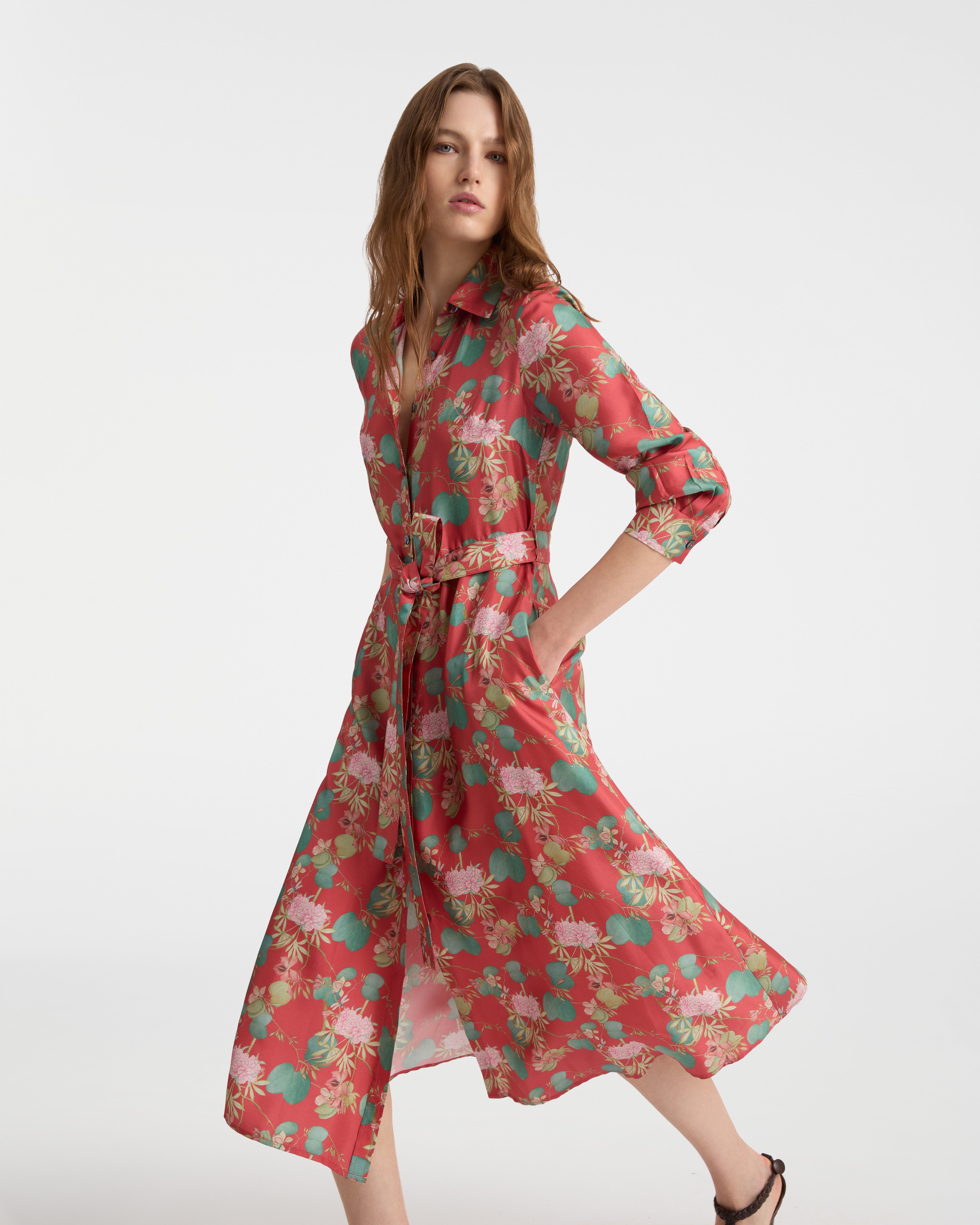 Fabrizia Dress in Dragonfly Print