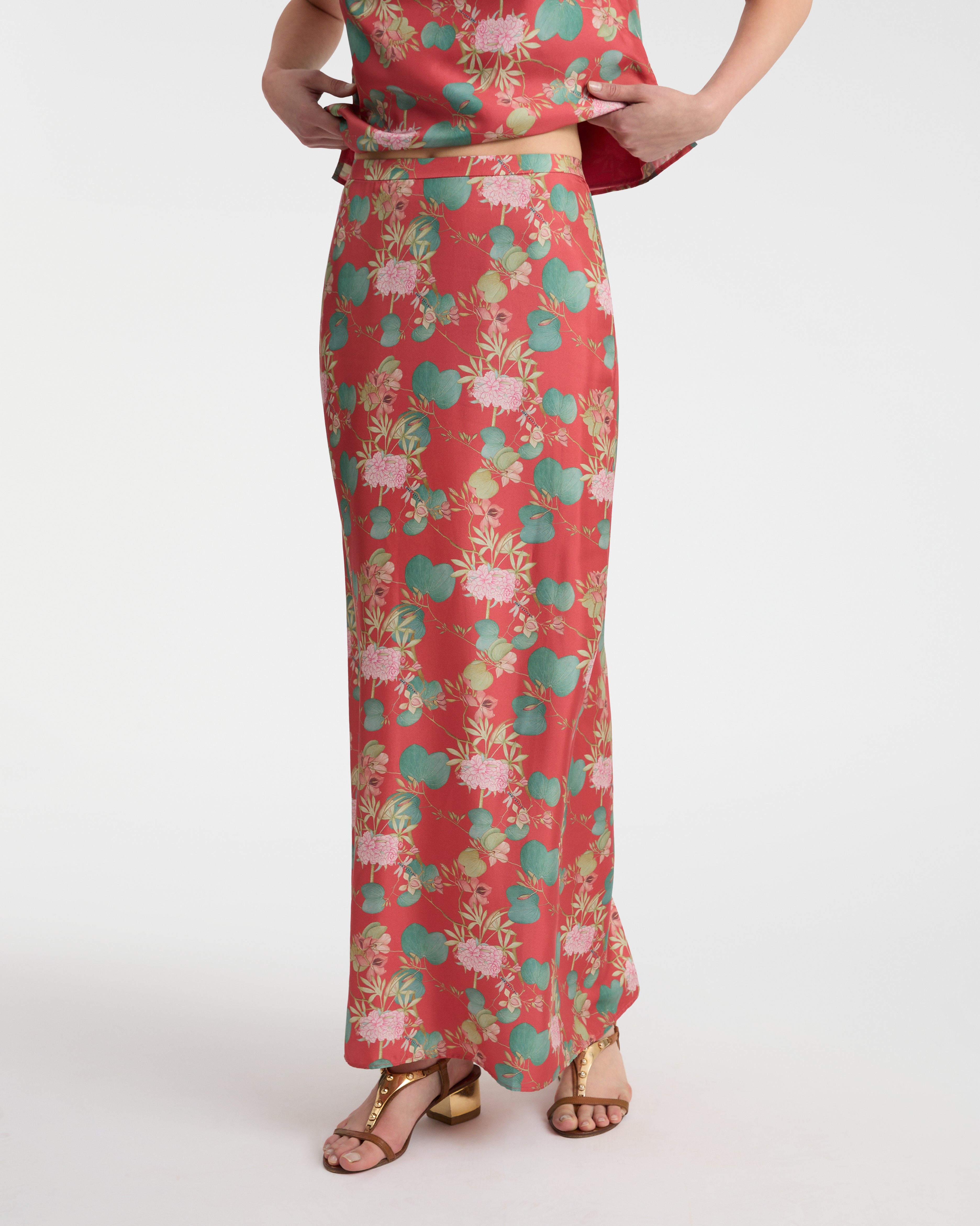 Laurelle Skirt in Dragonfly Print