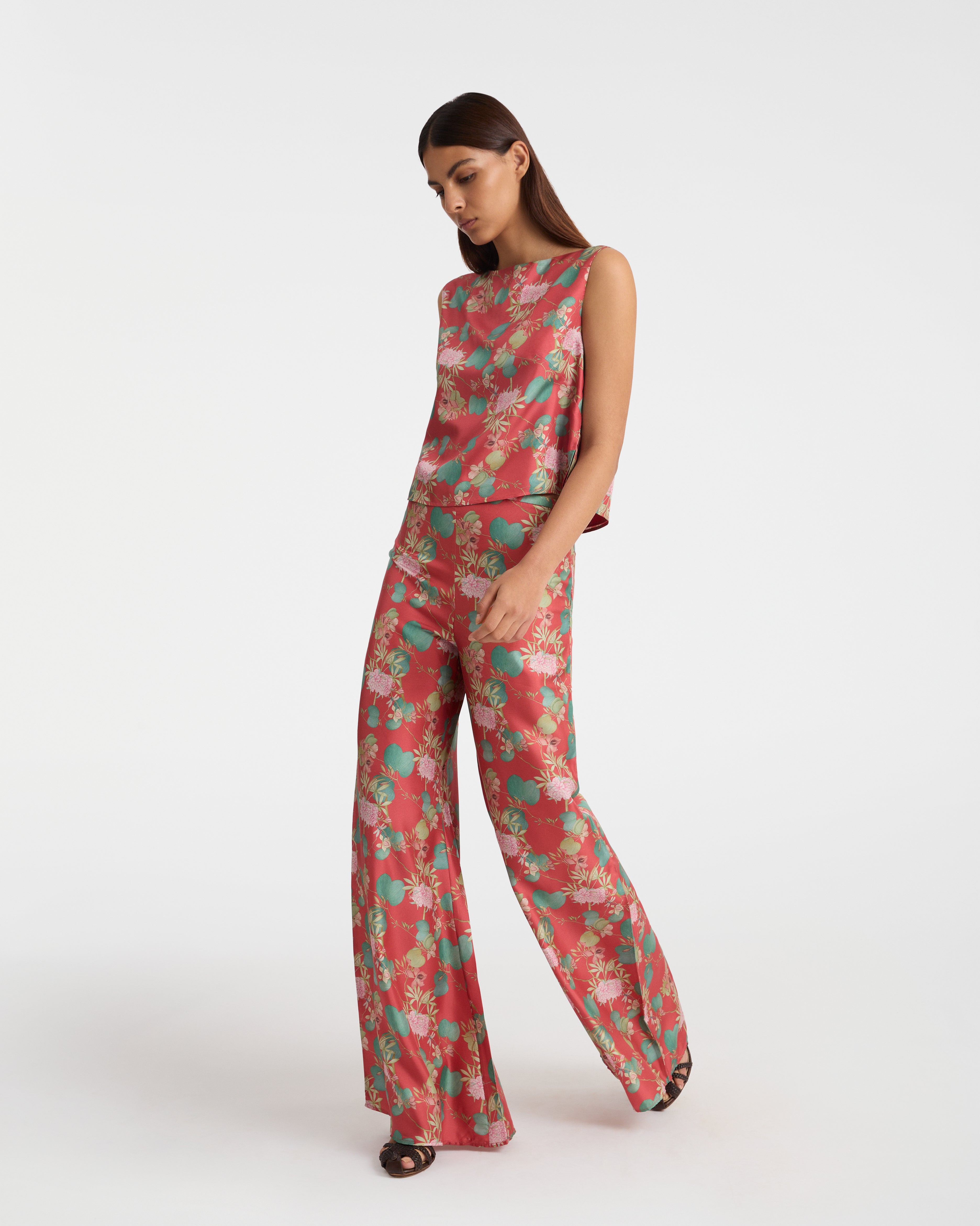 Blair Trousers in Dragonfly Print