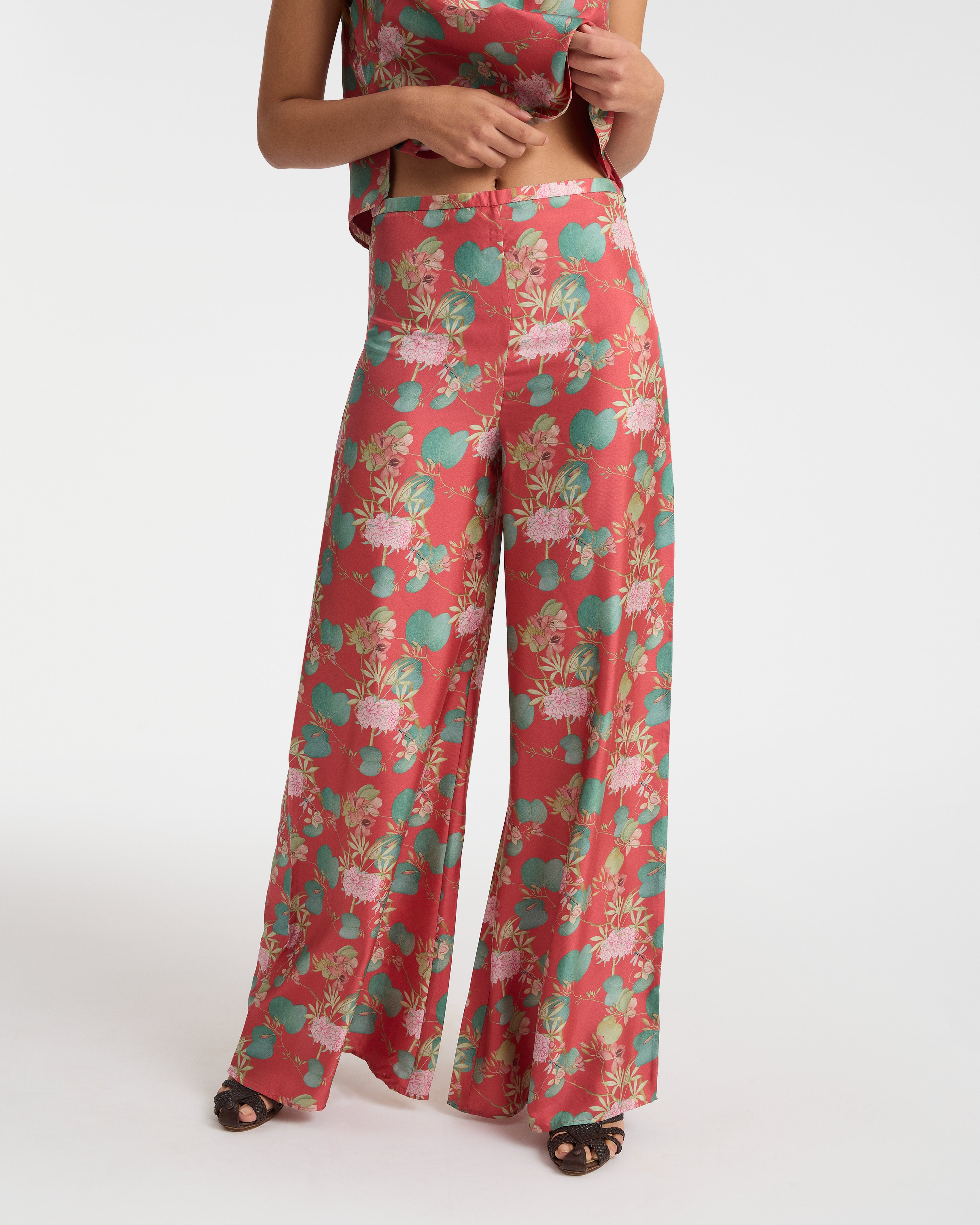 Blair Trousers in Dragonfly Print