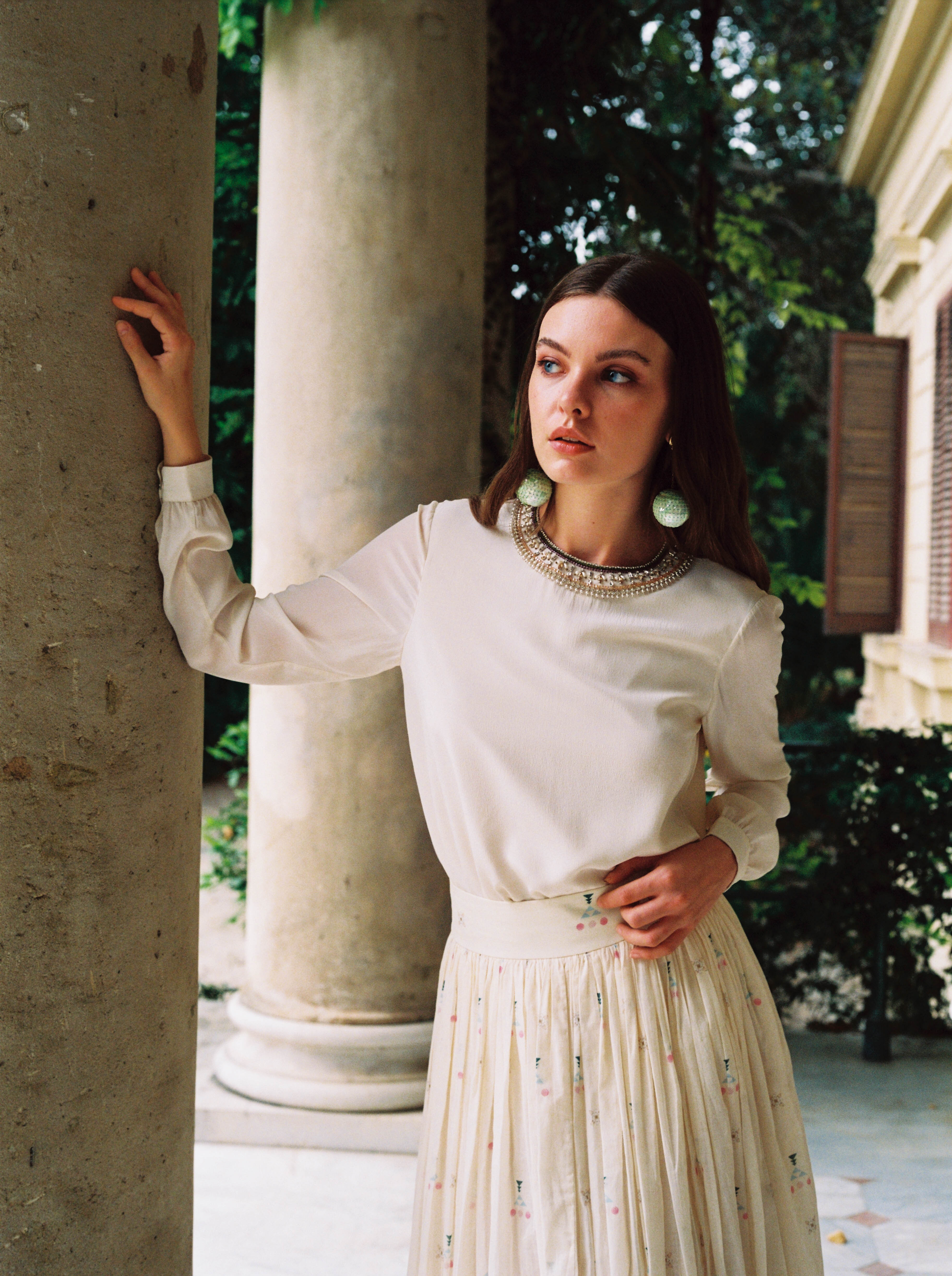 Etta Blouse with Embroidery Beads