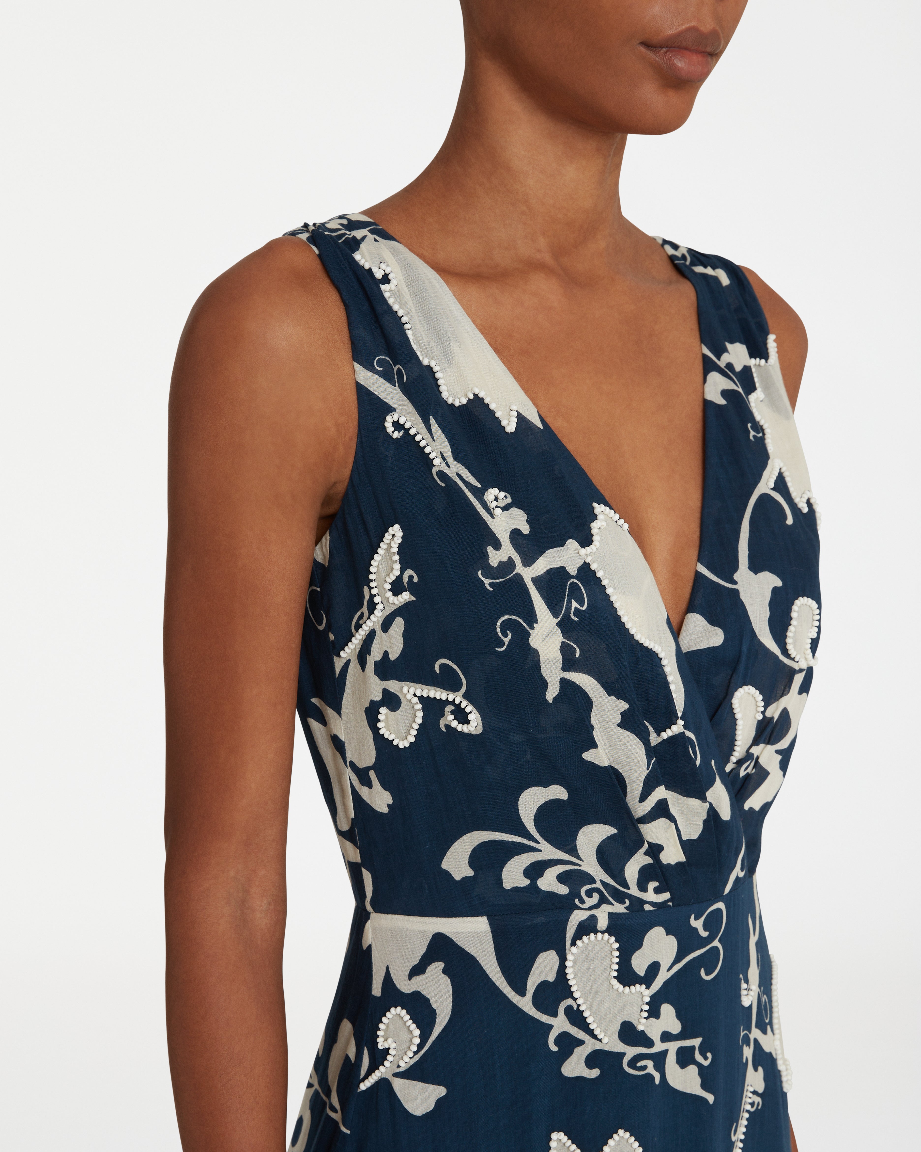 Antheia Dress in Flower Screen Print