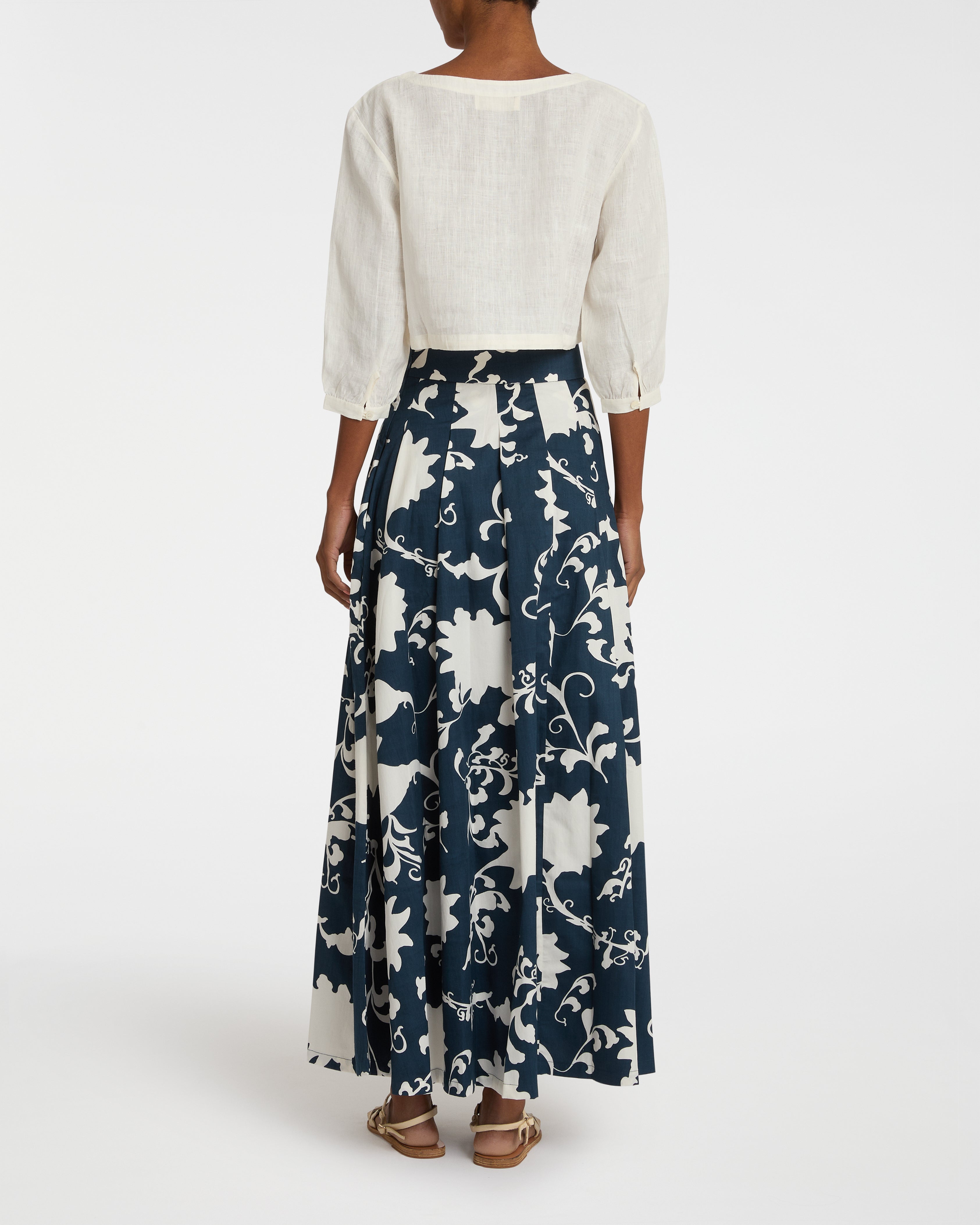 Flaminia Skirt in Flower Screen Print