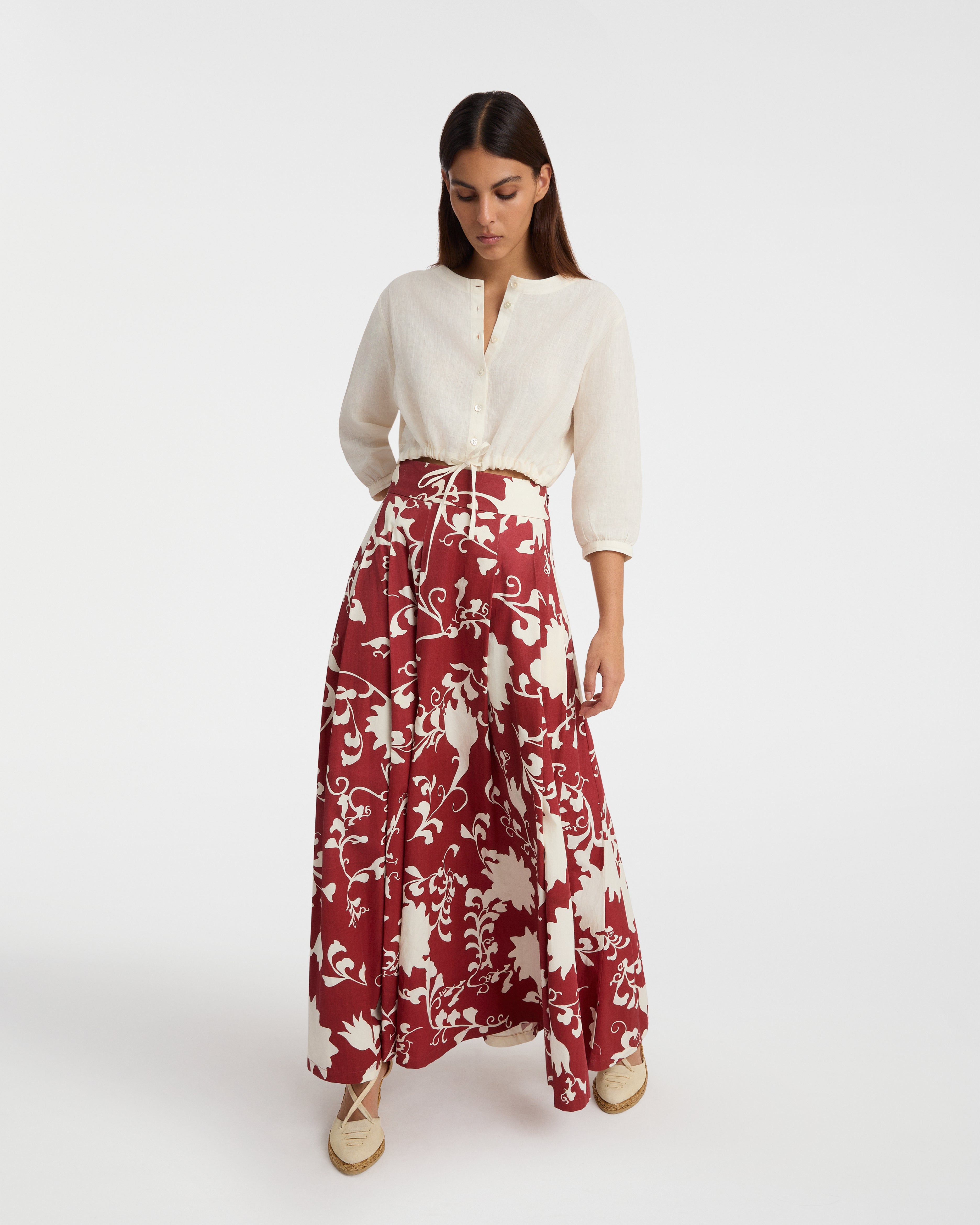 Flaminia Skirt in Flower Screen Print