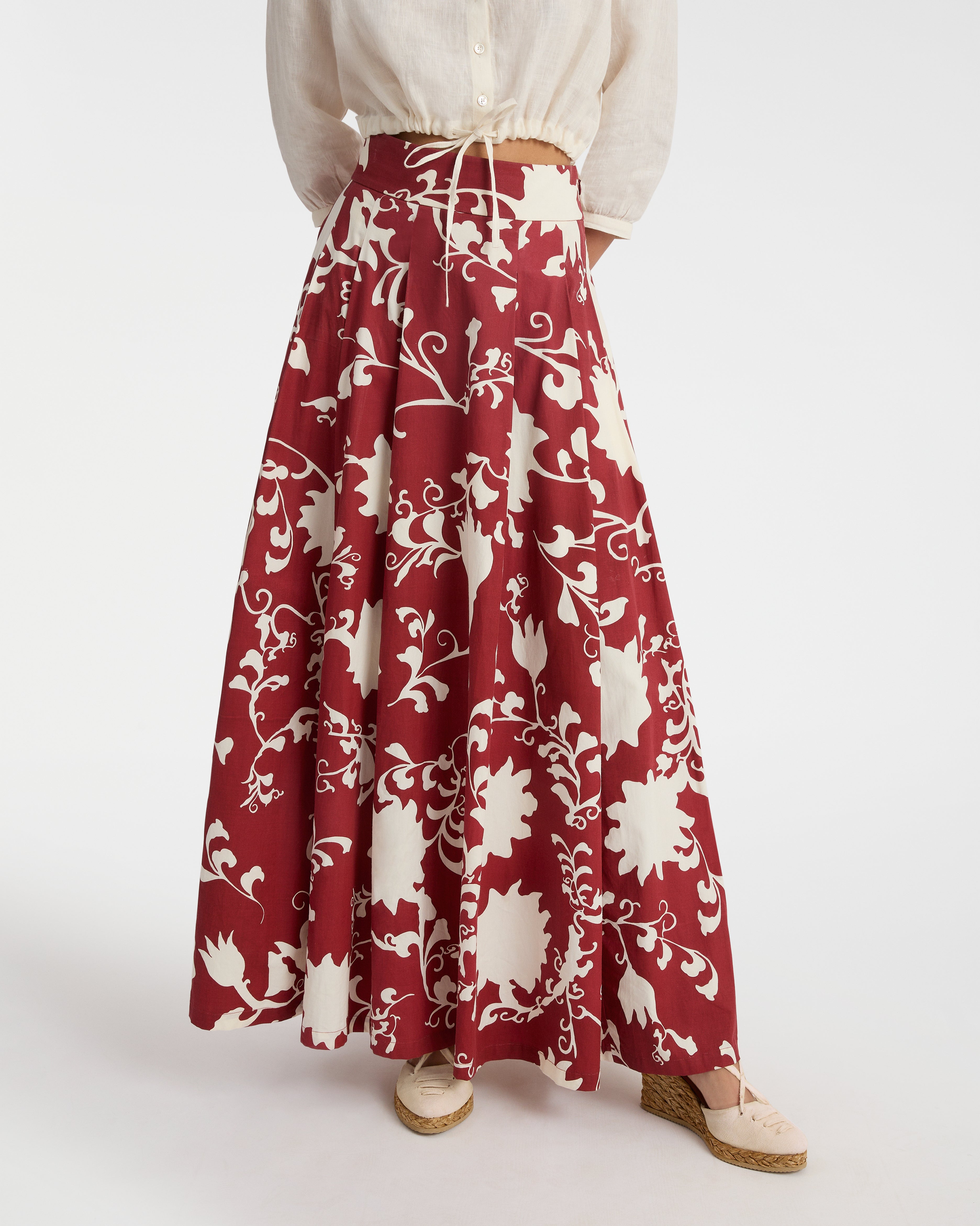 Flaminia Skirt in Flower Screen Print