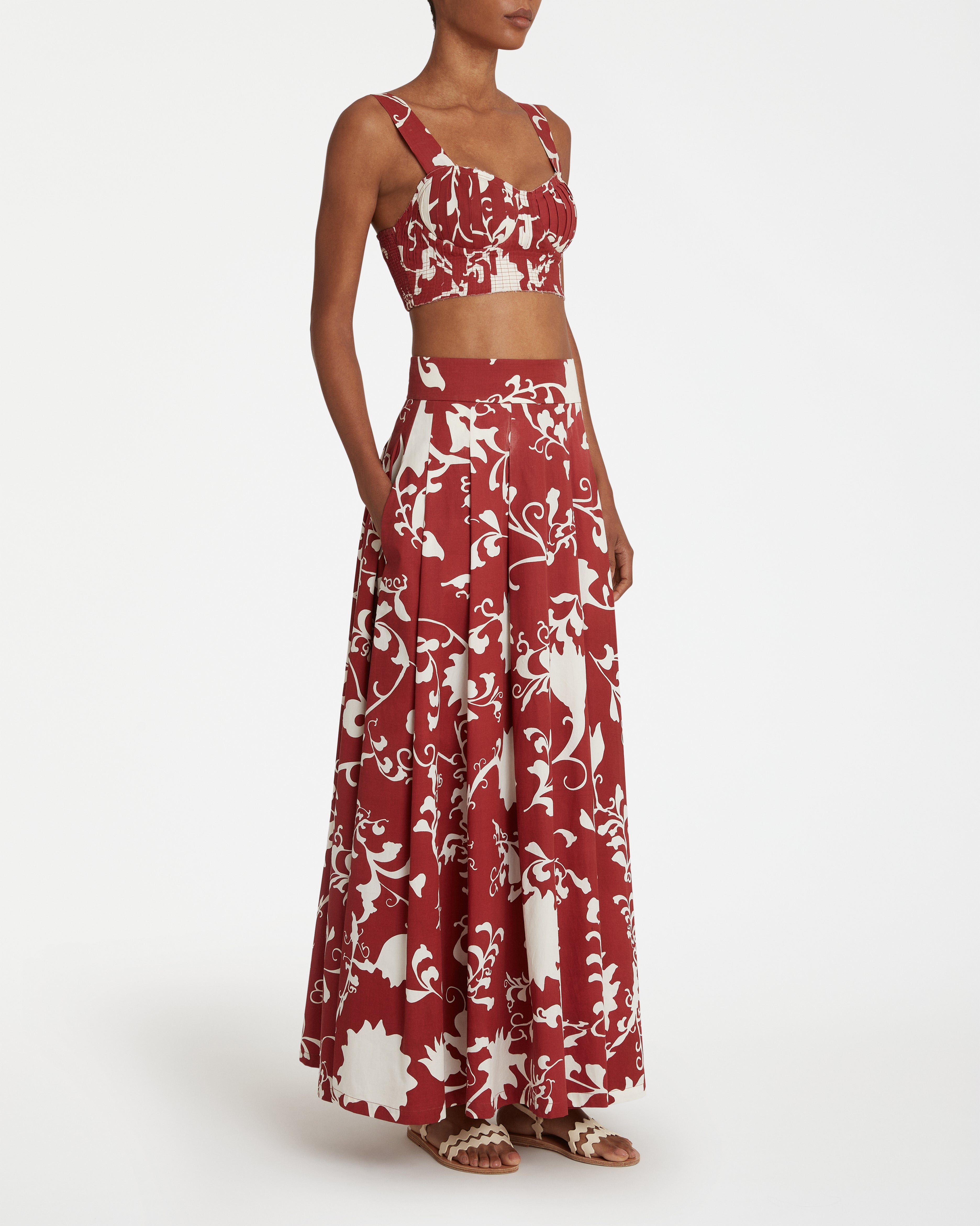 Flaminia Skirt in Flower Screen Print