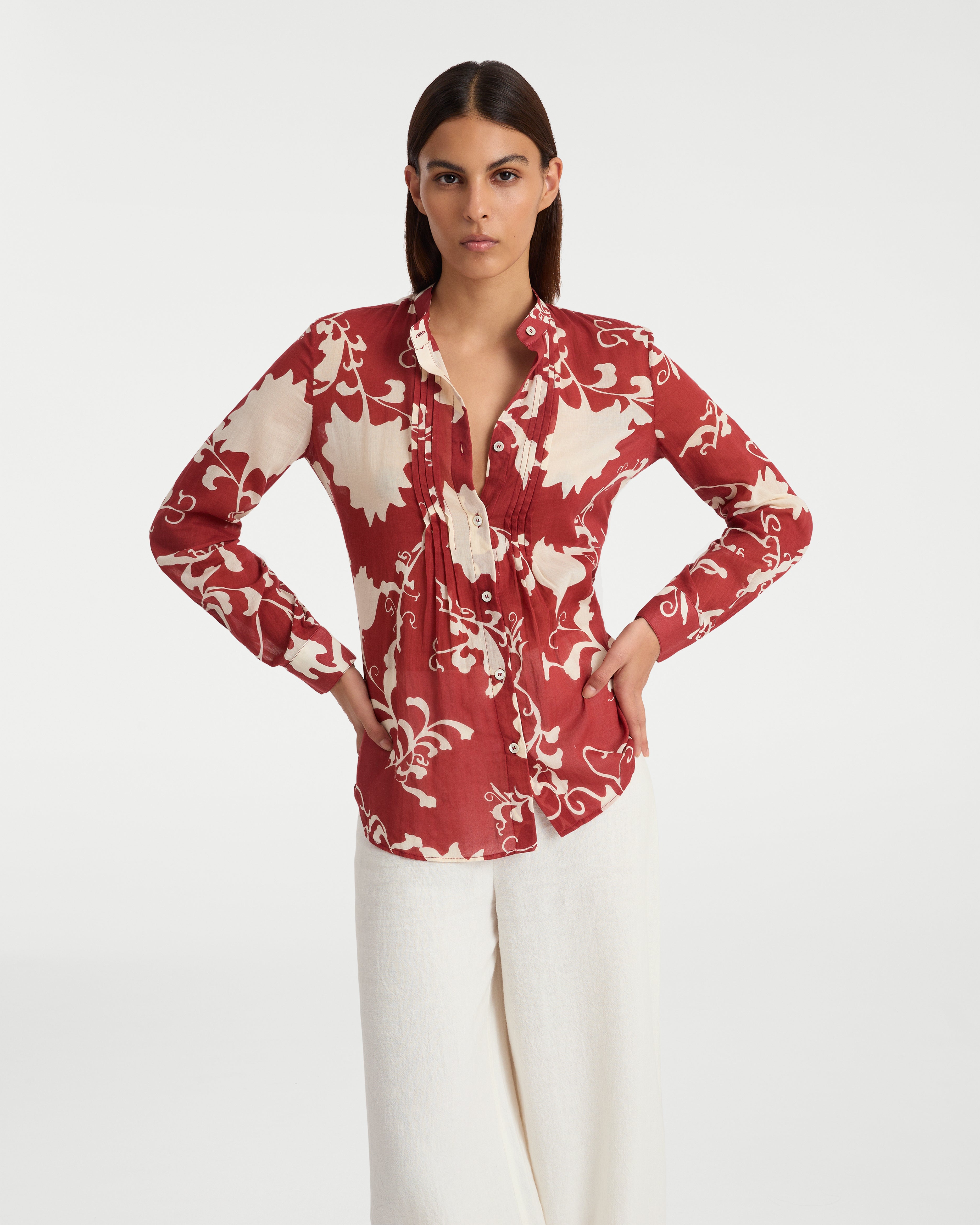 Chiara Shirt in Flower Screen Print