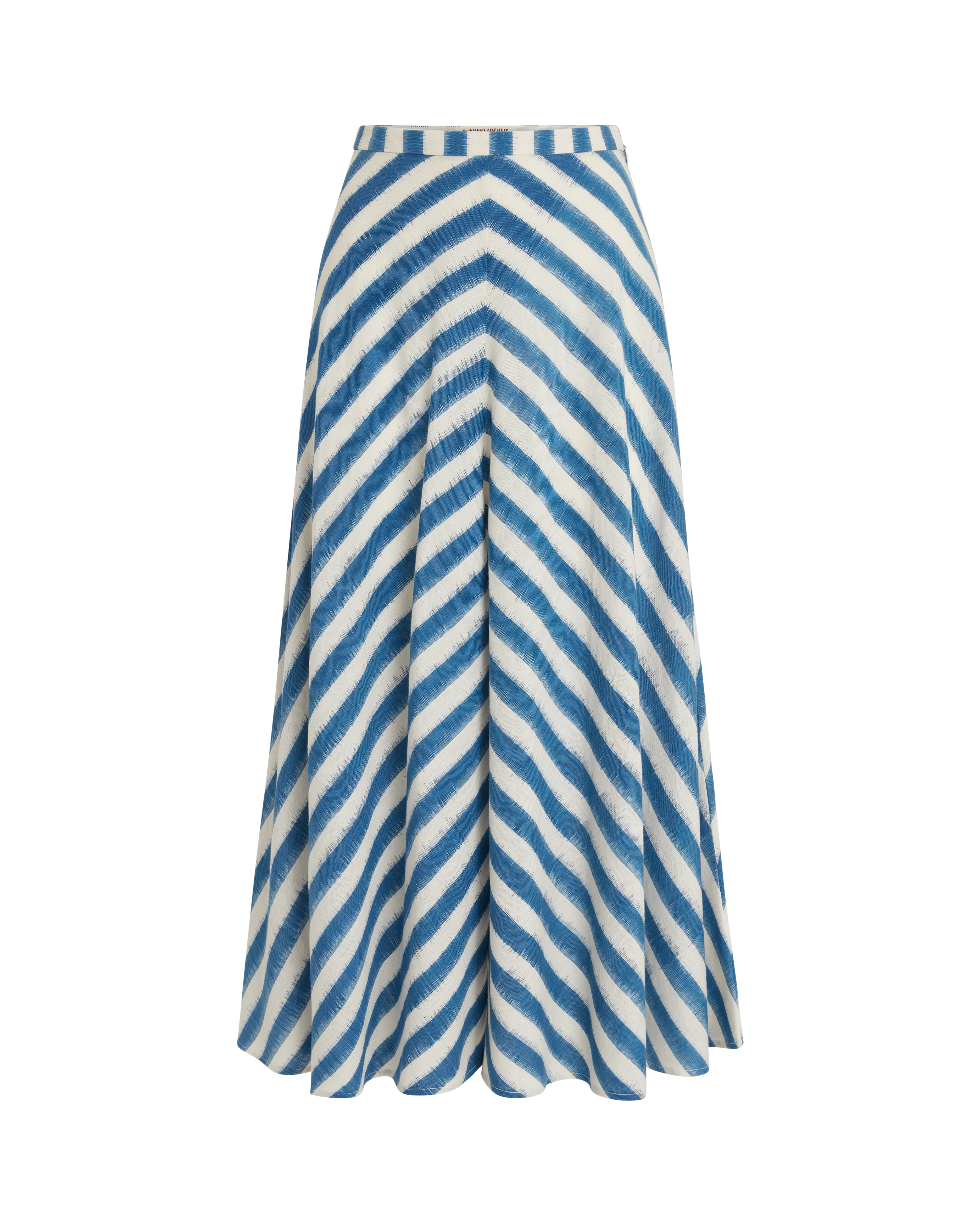 Marta Skirt in Ikat Stripes Print