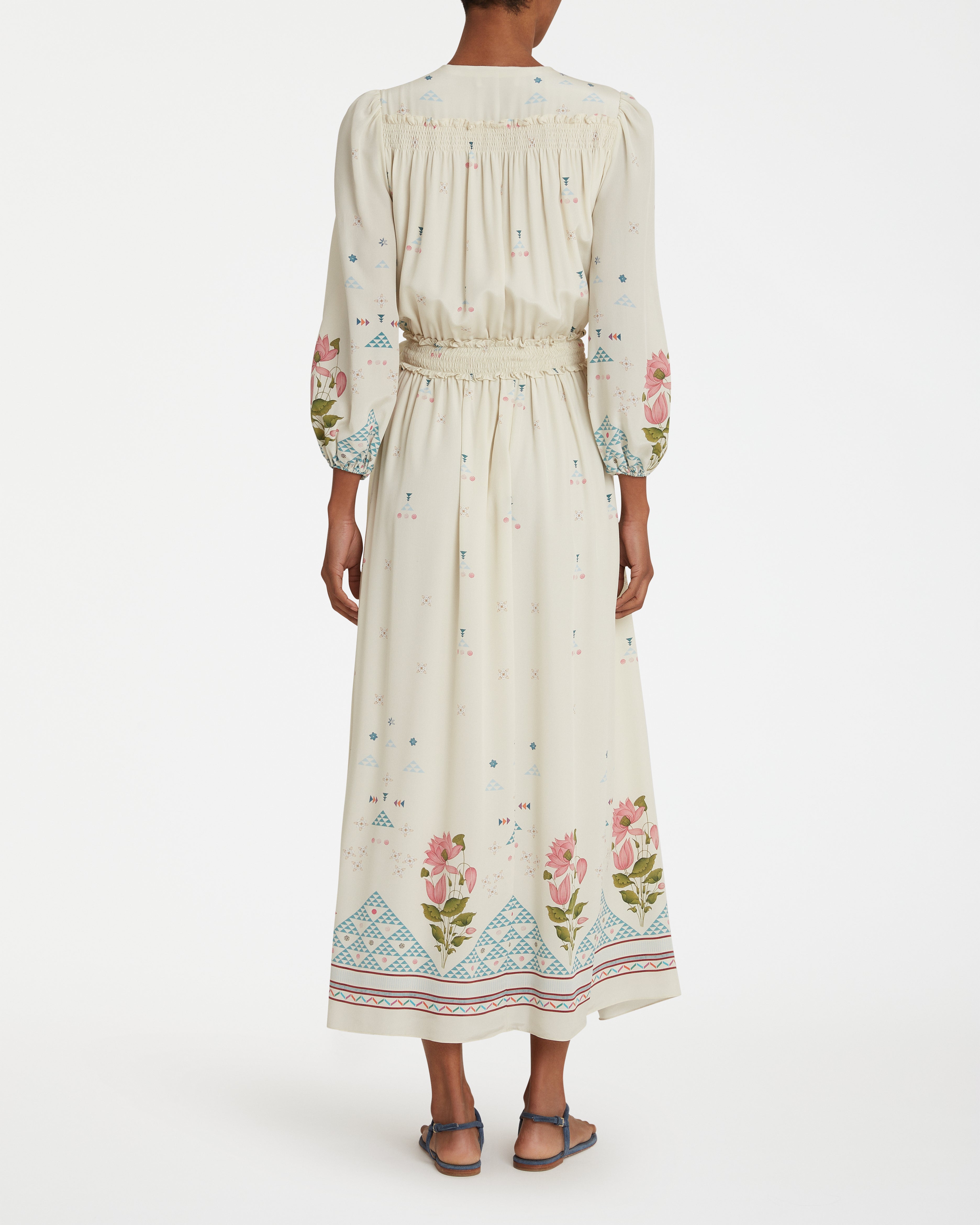 Lavinia Dress in Indian Rose Print