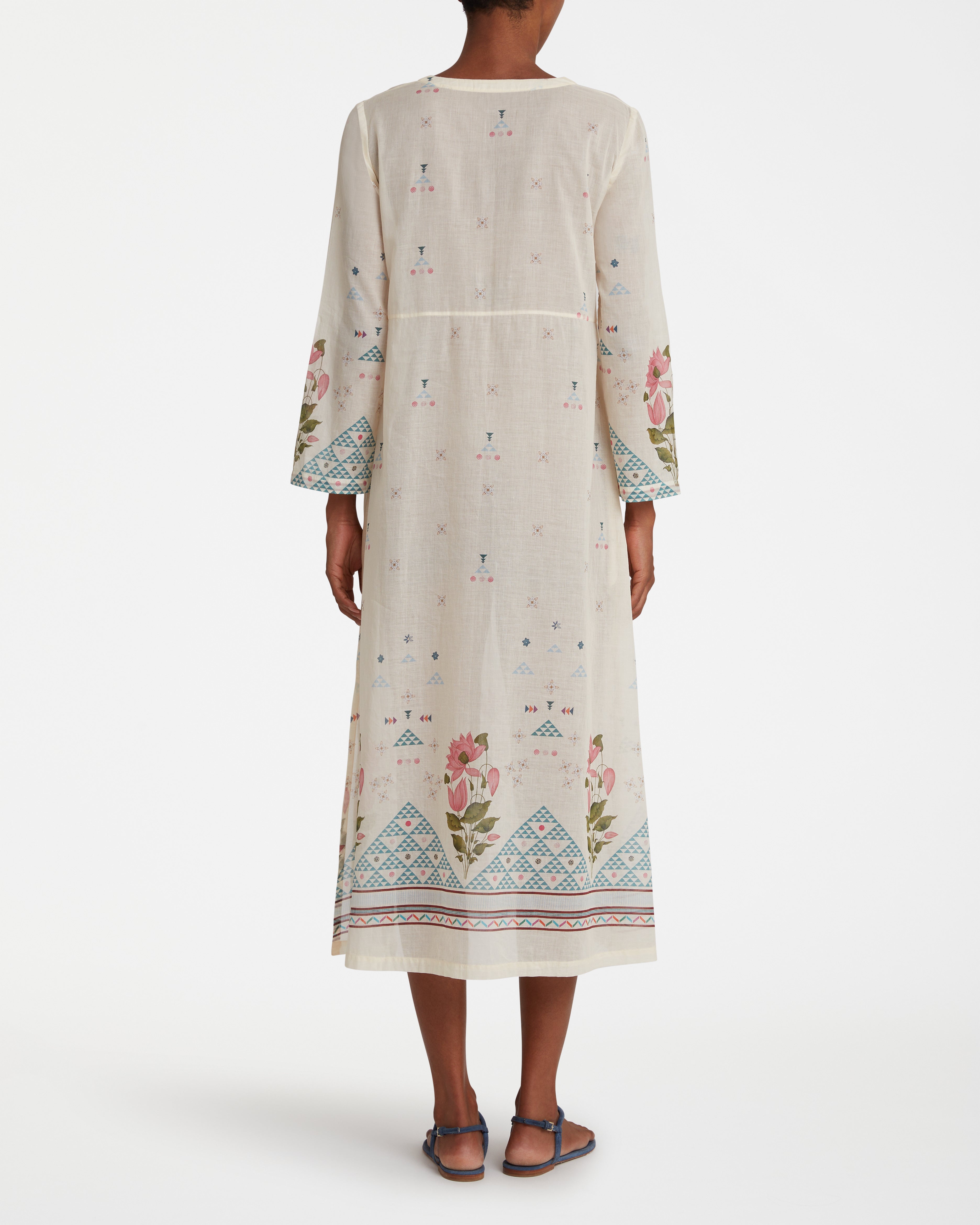 Giada Caftan in Indian Rose Print