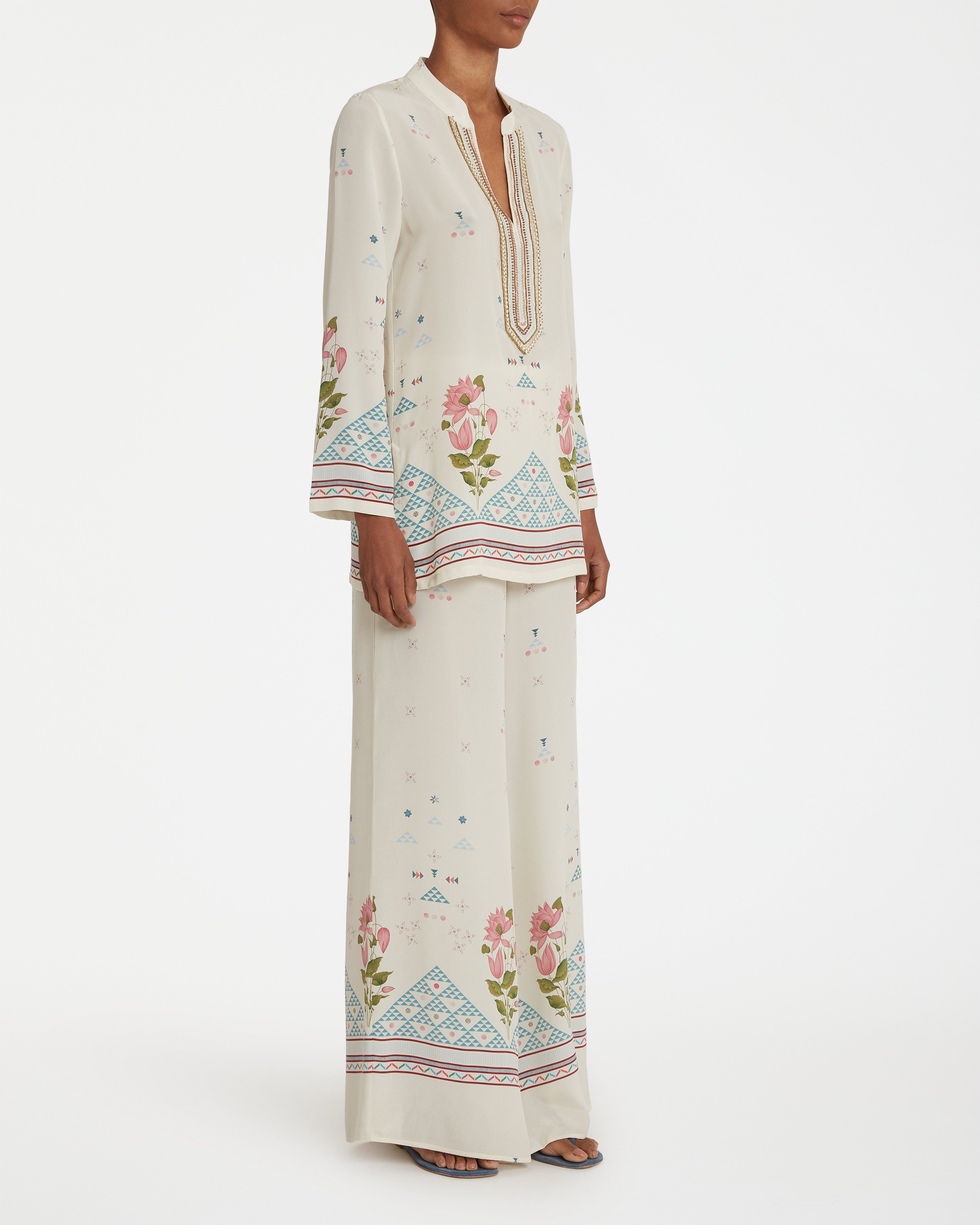 Jamila Tunic in Indian Rose Print