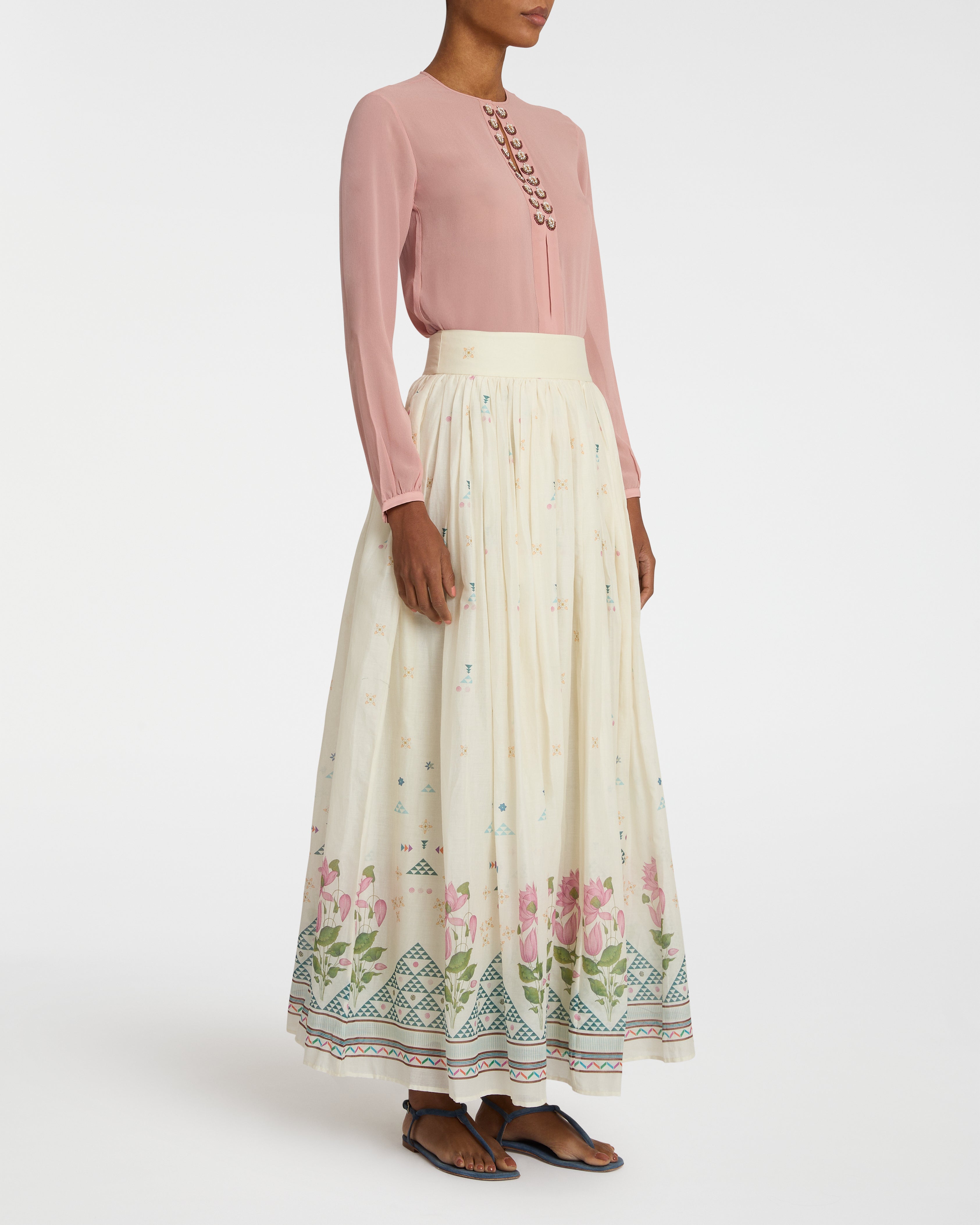 Teodora Skirt in Indian Rose Print