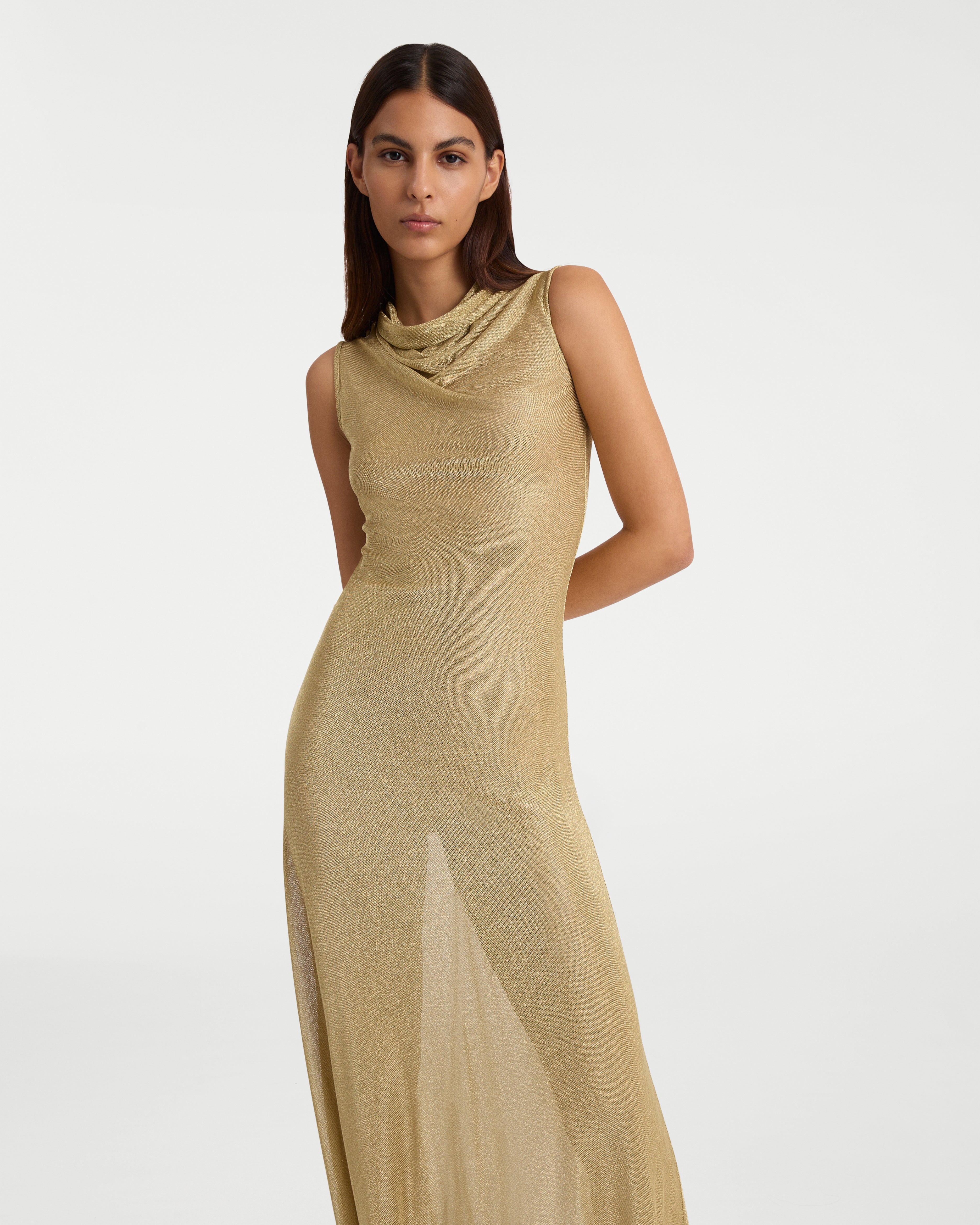 Matilde Dress in Metallic Jersey