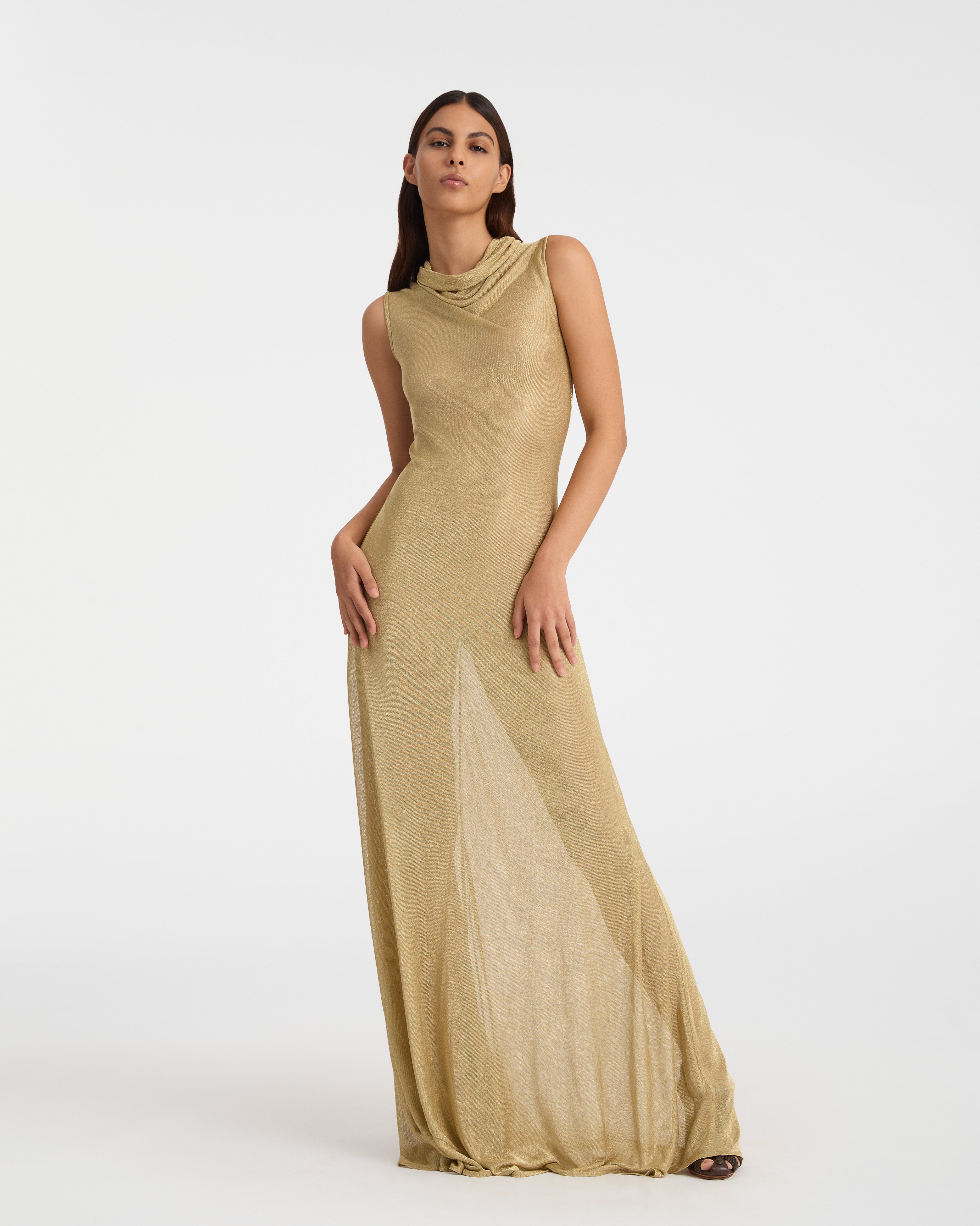 Matilde Dress in Metallic Jersey