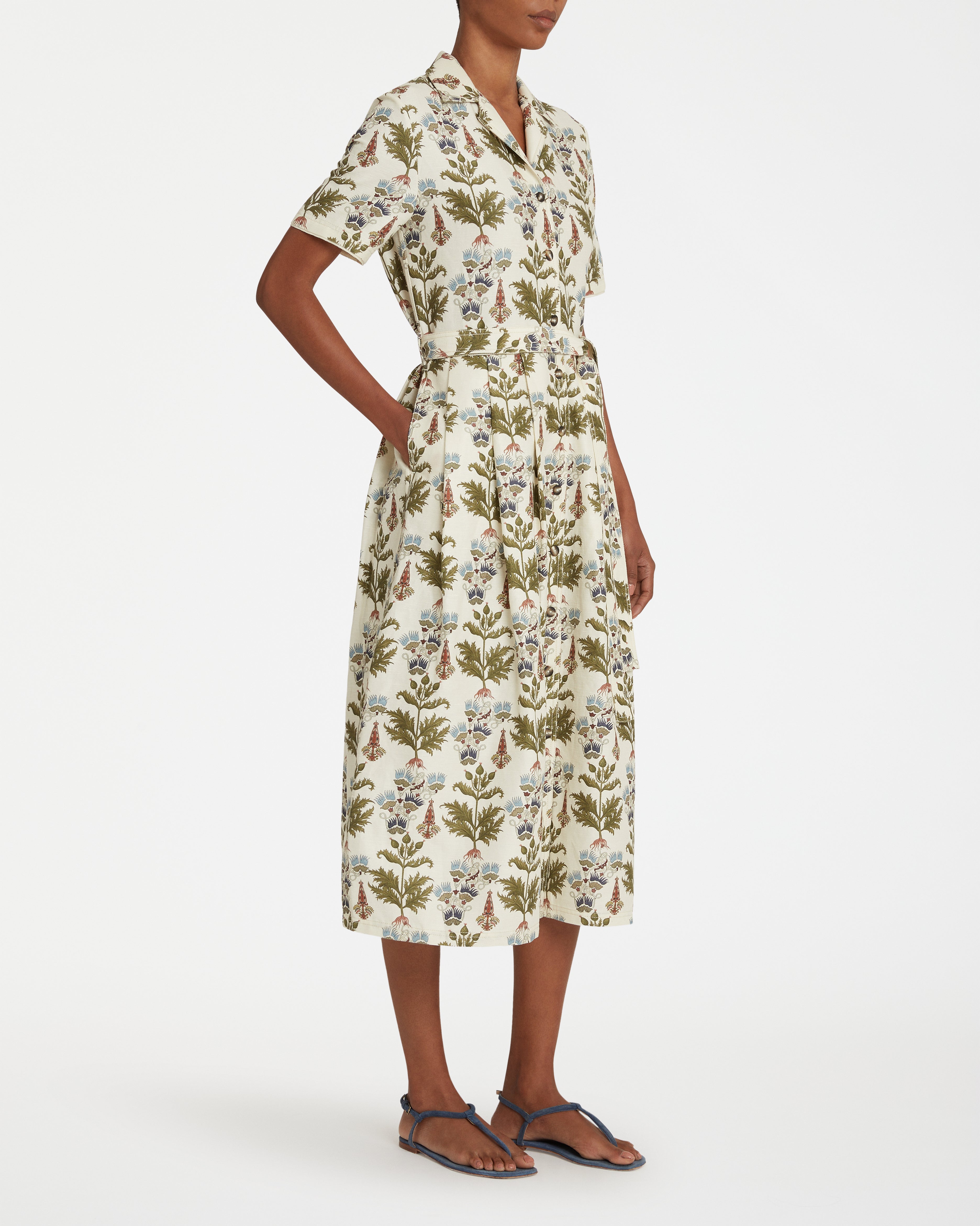 Claudia Dress in Persian Botanic Print