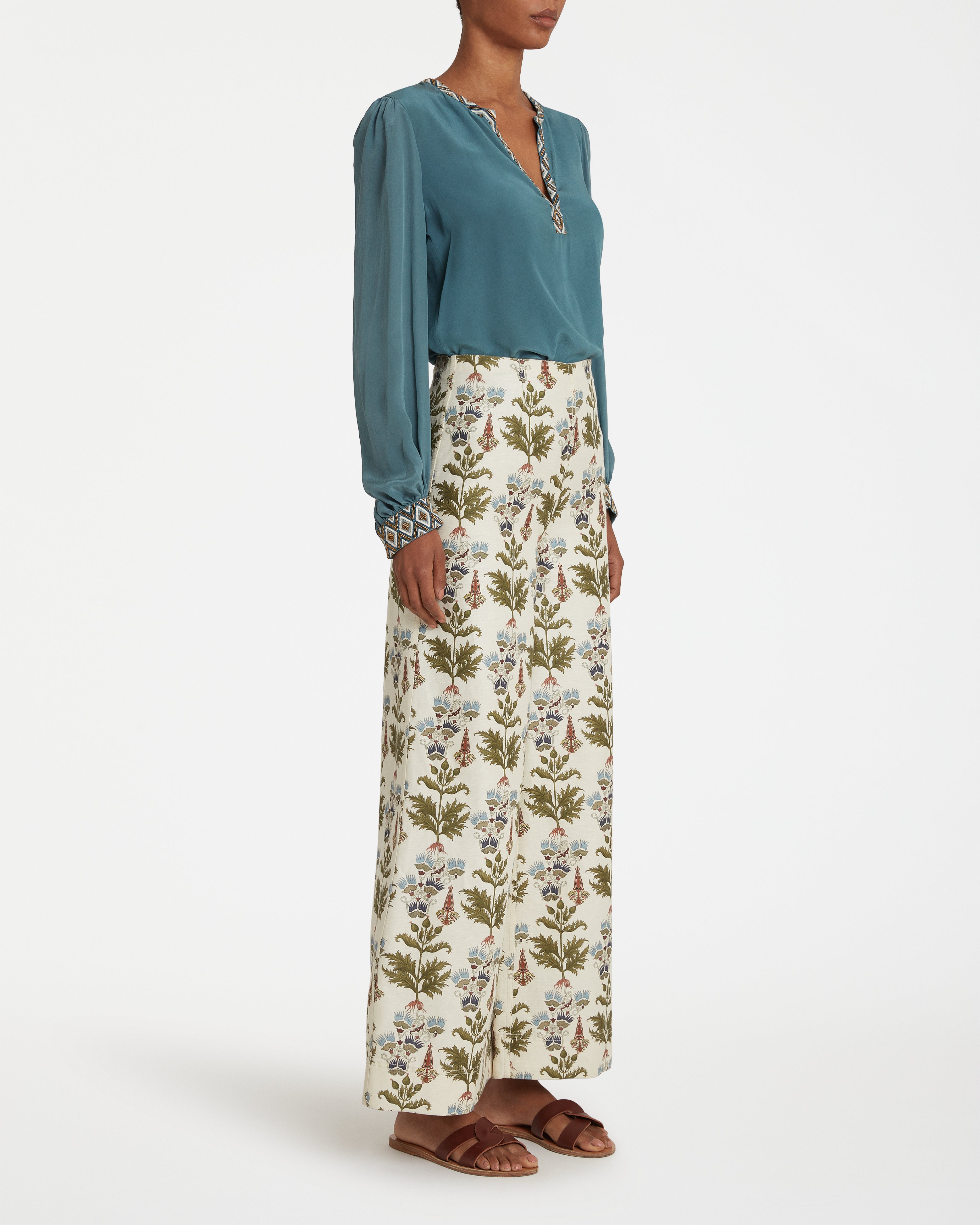 Stephan Trousers in Persian Botanic Print